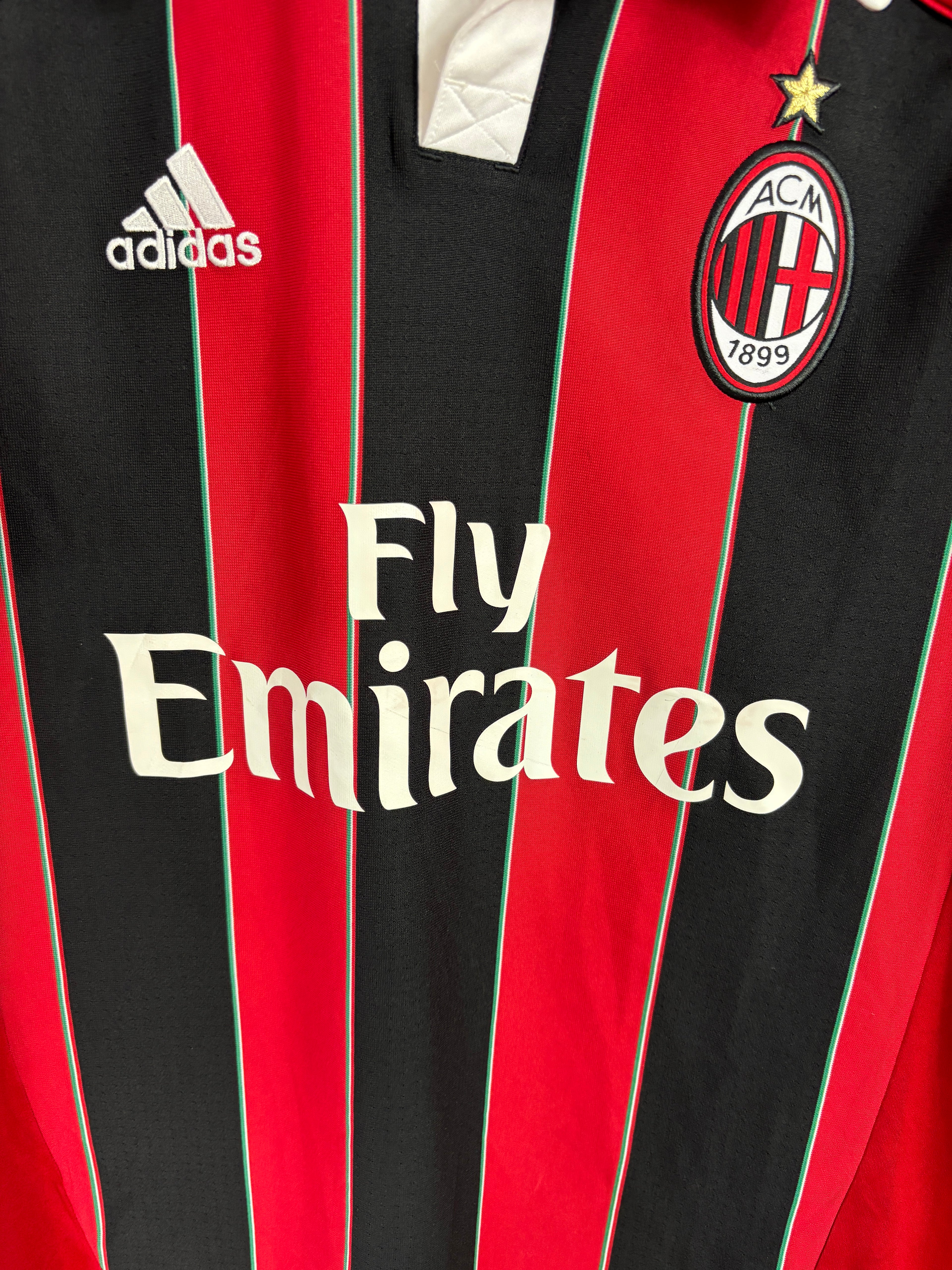 AC MILAN 2011/12 BALOTELLI #45 HOME SHIRT (M) ADIDAS