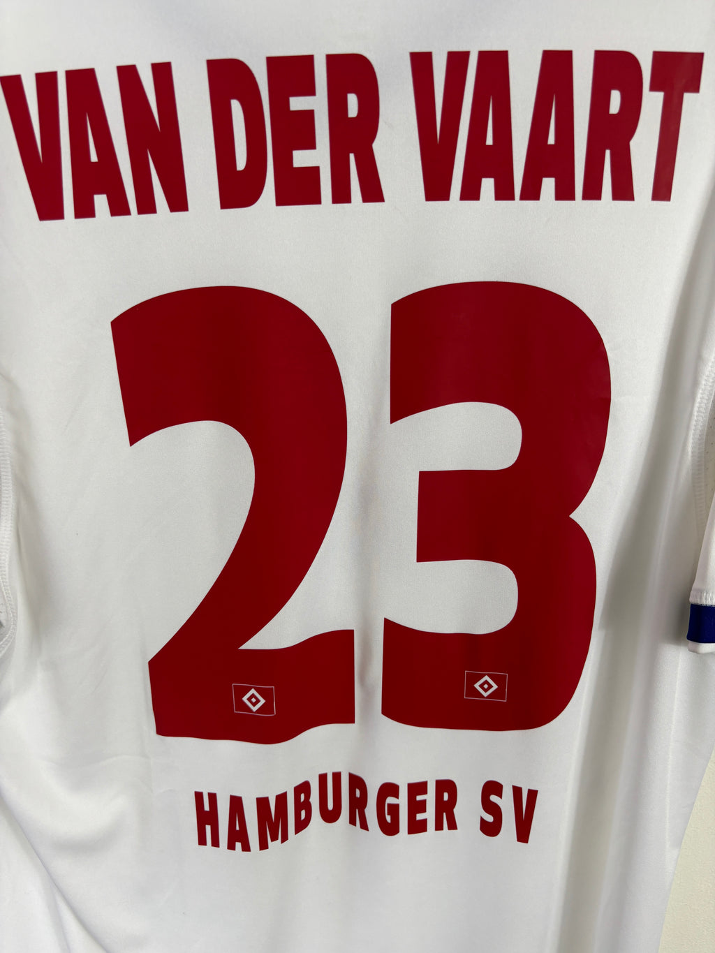 HAMBURG 2013/14 VAN DER VAART HOME SHIRT (L) ADIDAS