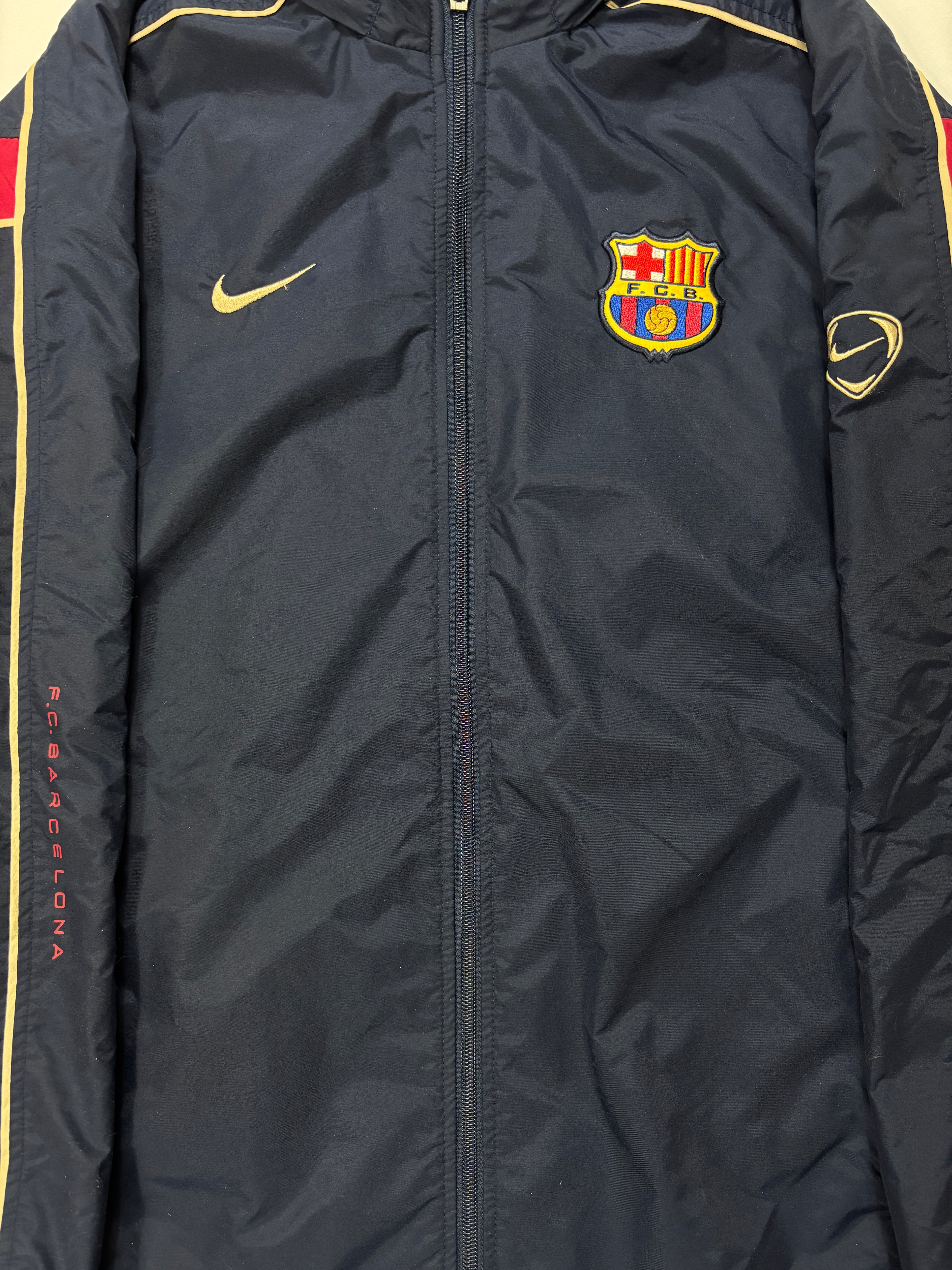 BARCELONA 2001/02 FLEECE JACKET (S) NIKE