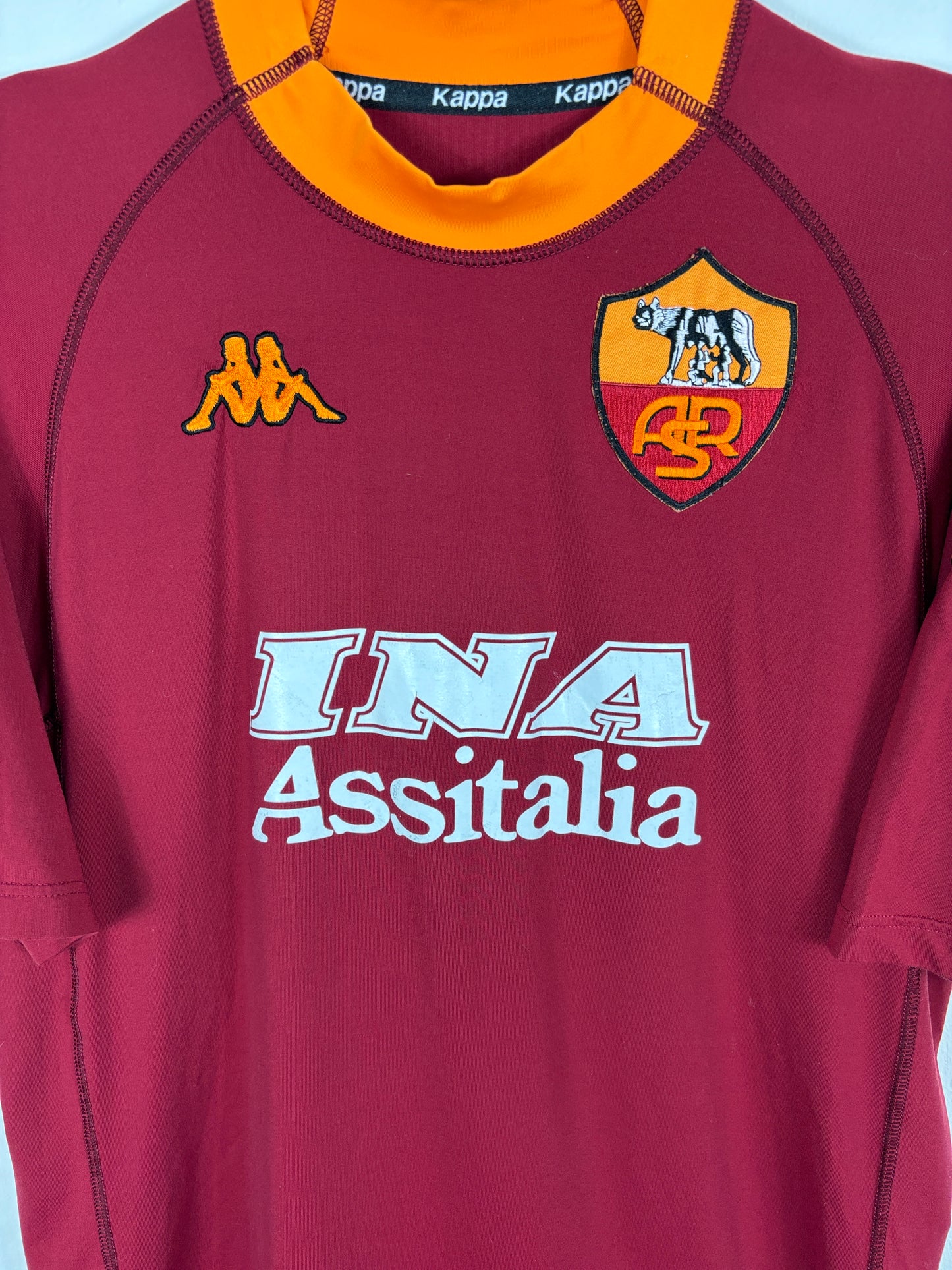 ROMA 2000/01 TOTTI #10 HOME SHIRT (XL) KAPPA