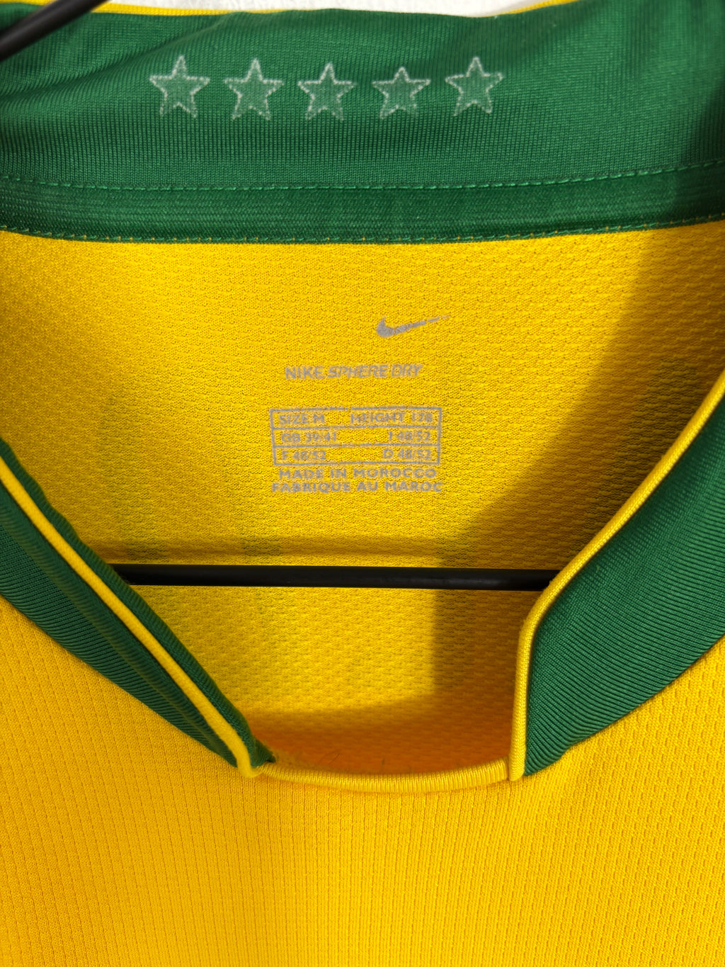 BRAZIL 2006 RONALDINHO #10 HOME SHIRT (M) NIKE