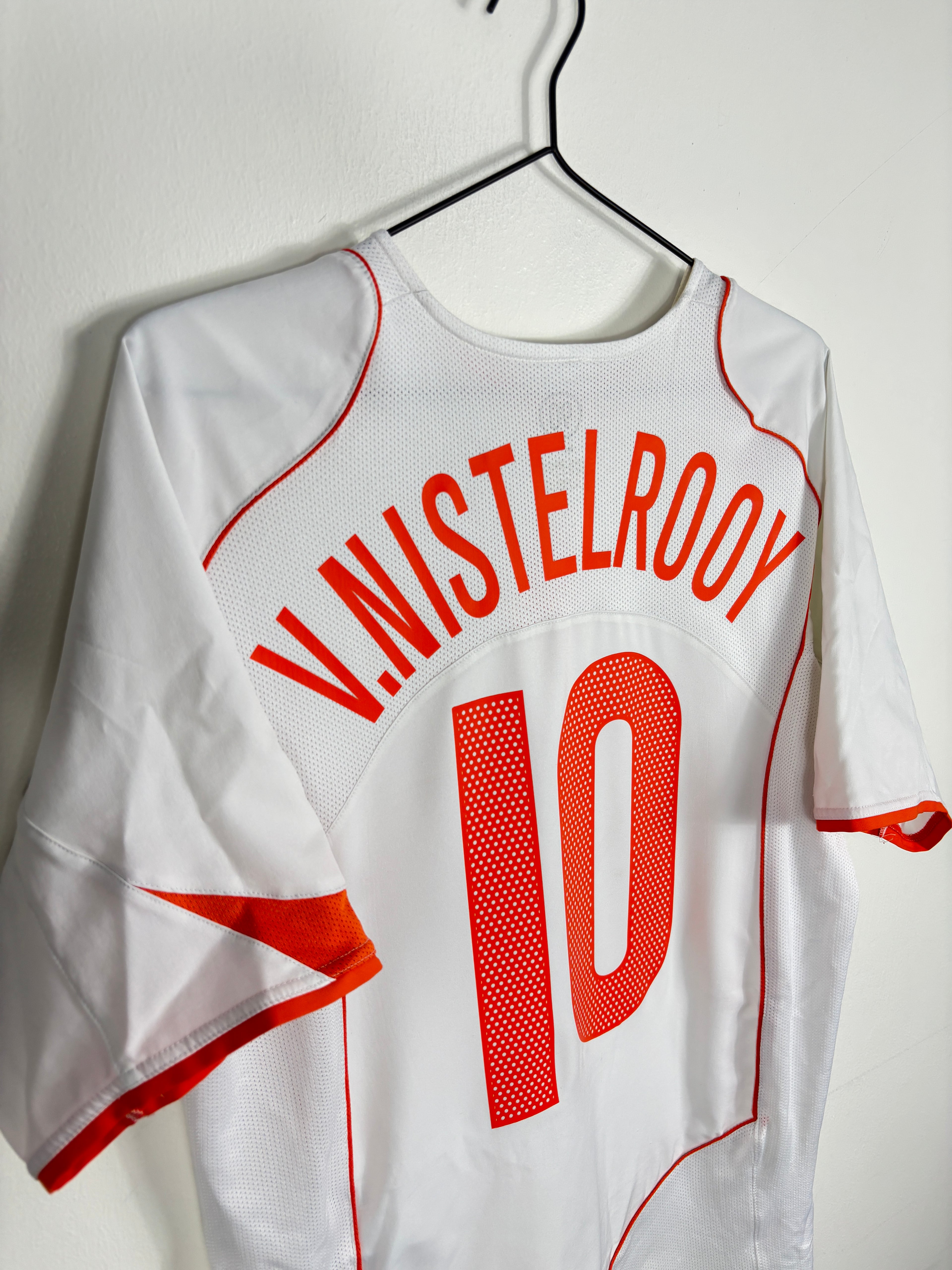 NETHERLANDS 2004 VAN NISTELROOY #10 AWAY SHIRT (M) NIKE