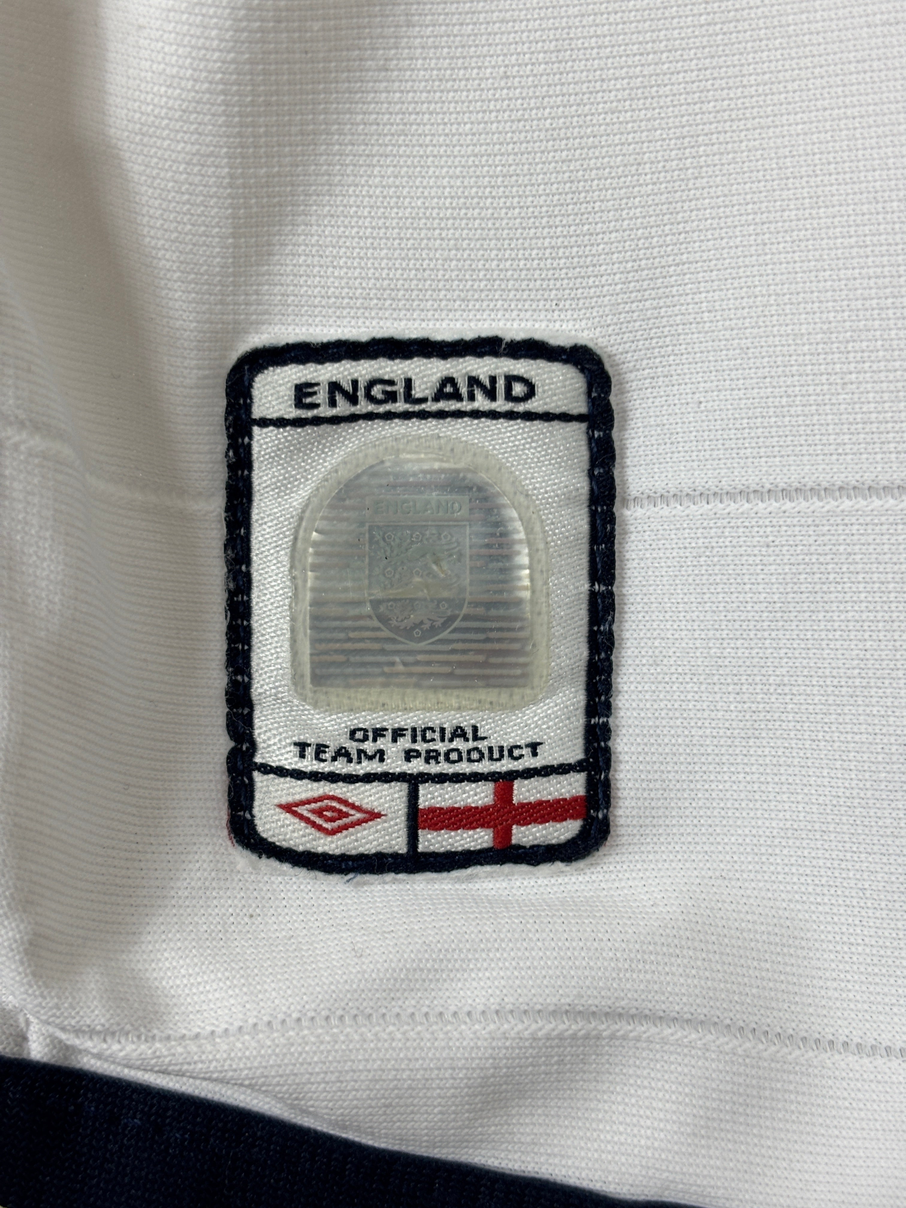 ENGLAND 2004 BECKHAM #7 HOME SHIRT (L) UMBRO
