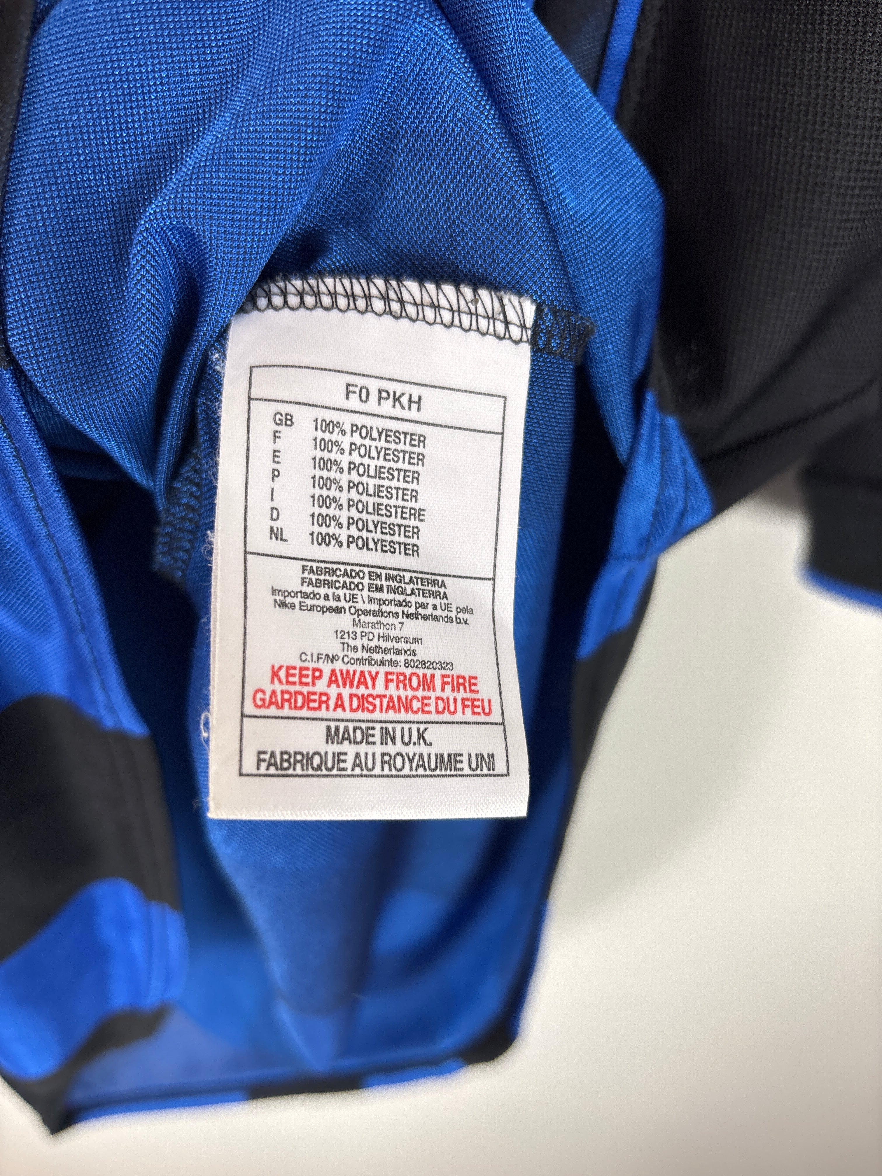 INTER MILAN 2000/01 RONALDO #9 HOME SHIRT (L) NIKE