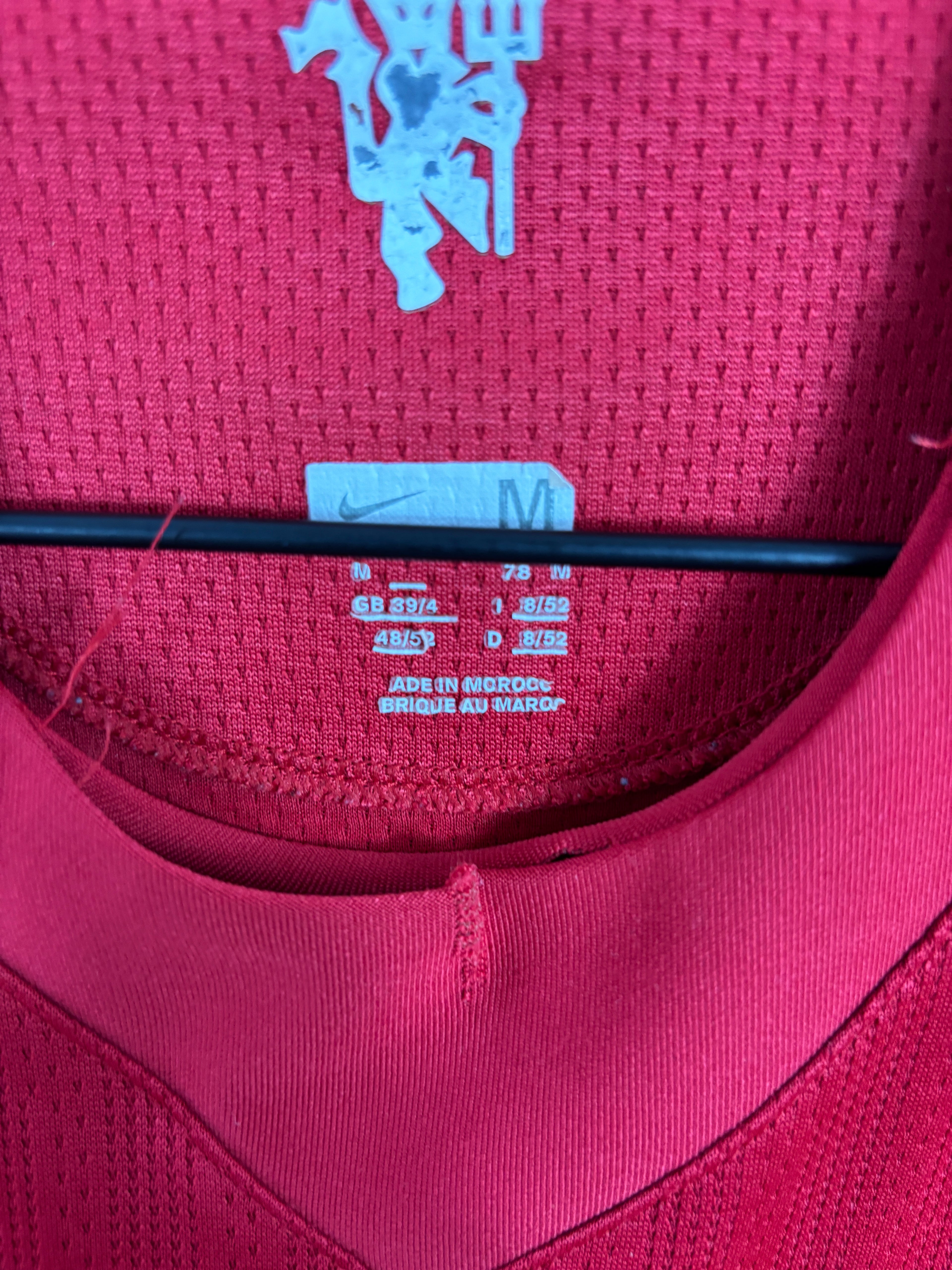 MANCHESTER UNITED 2007/08 SCHOLES HOME (M) NIKE