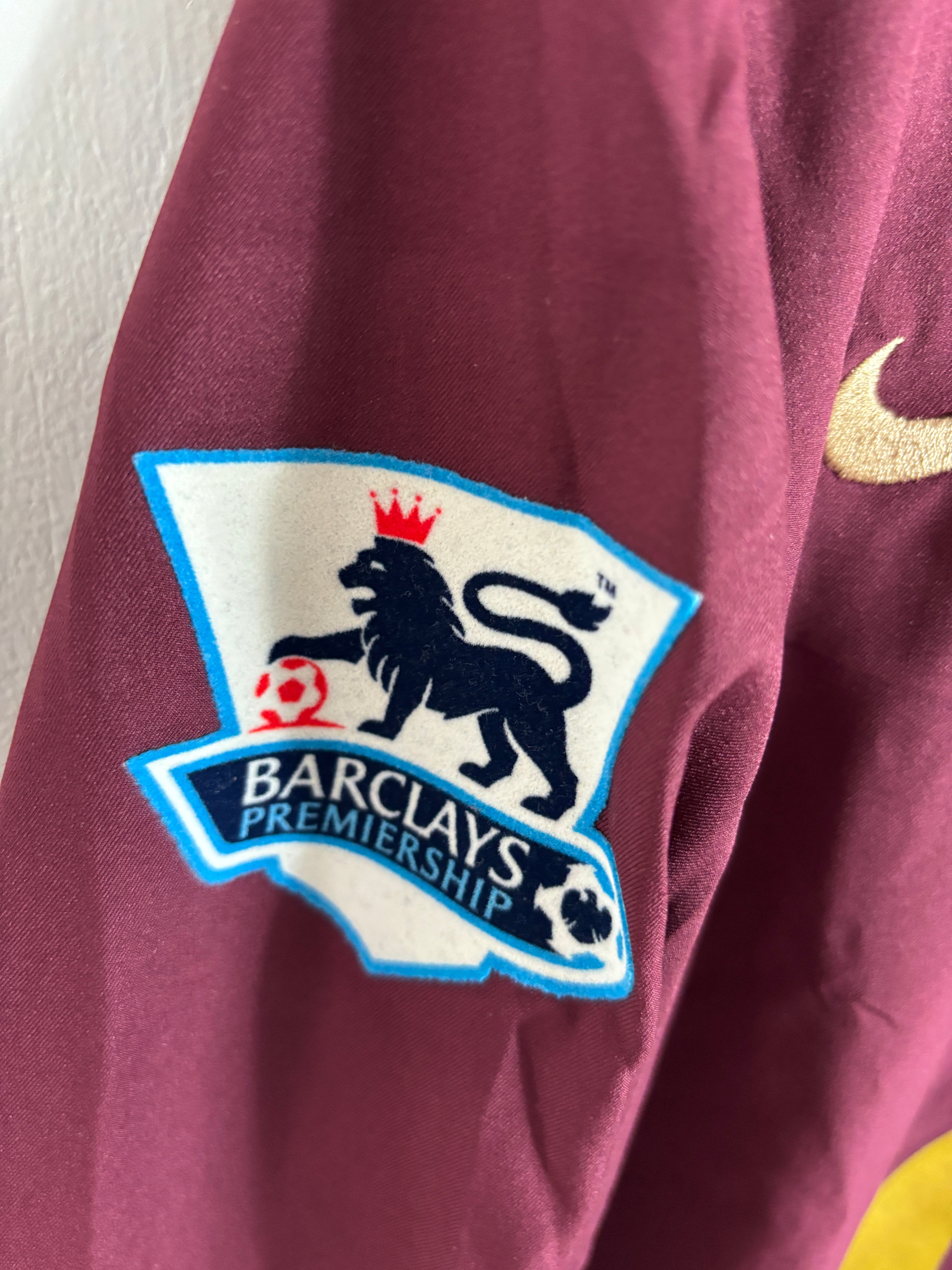 ARSENAL 2005/06 BERGKAMP #10 LONGSLEEVE HOME SHIRT (L) NIKE