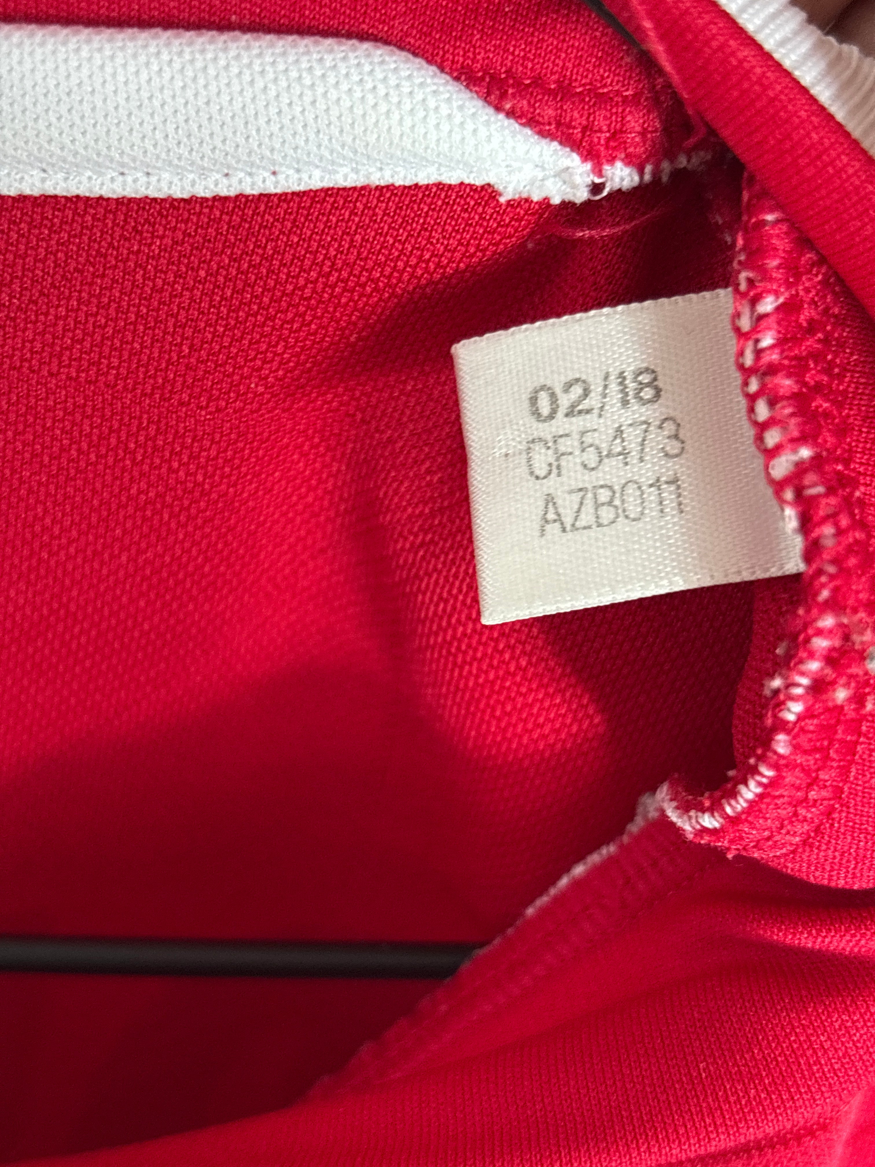 AJAX 2018/19 DE LIGT #4 HOME SHIRT (M) ADIDAS