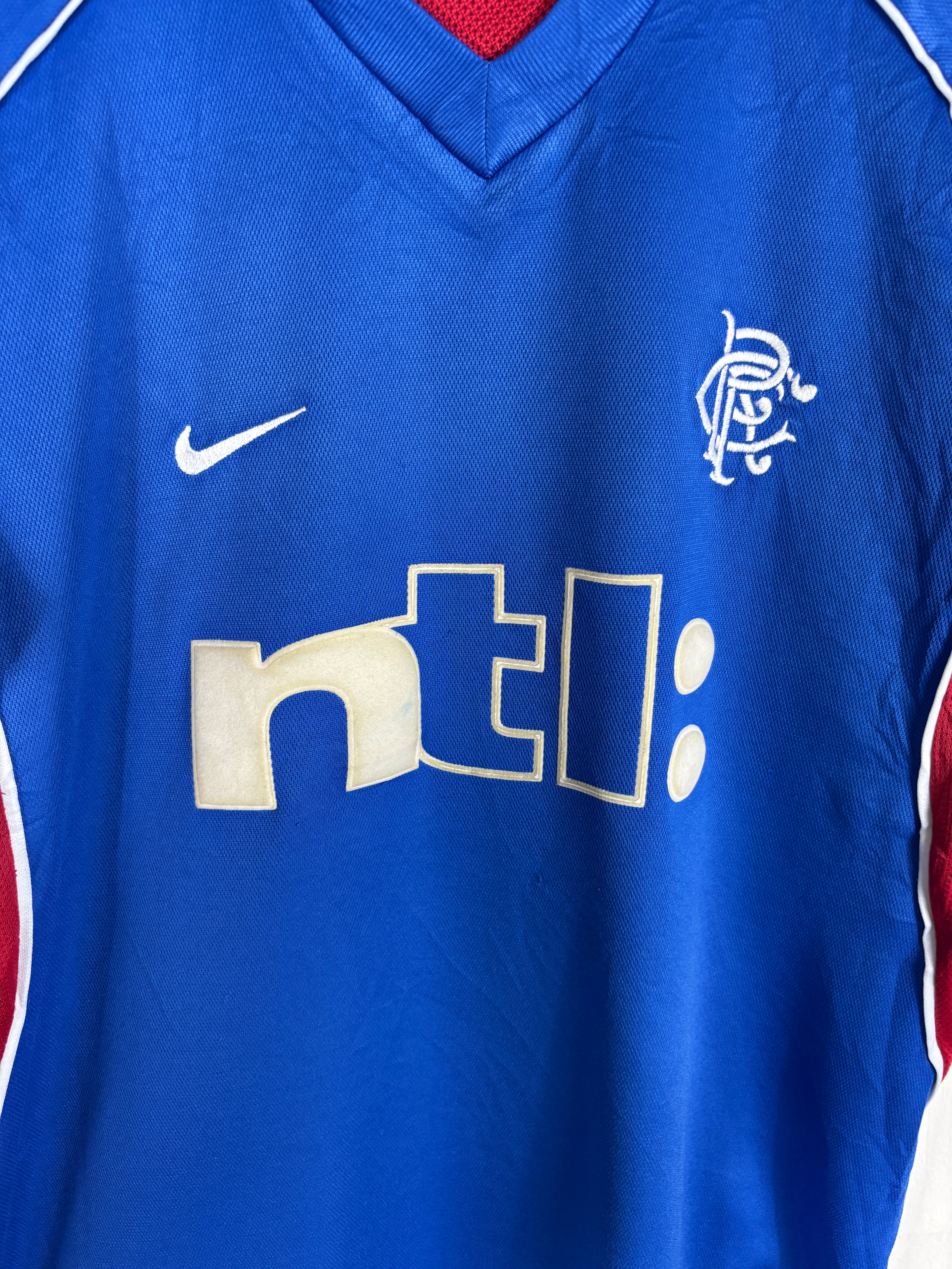 RANGERS 2001/02 HOME SHIRT (S) NIKE