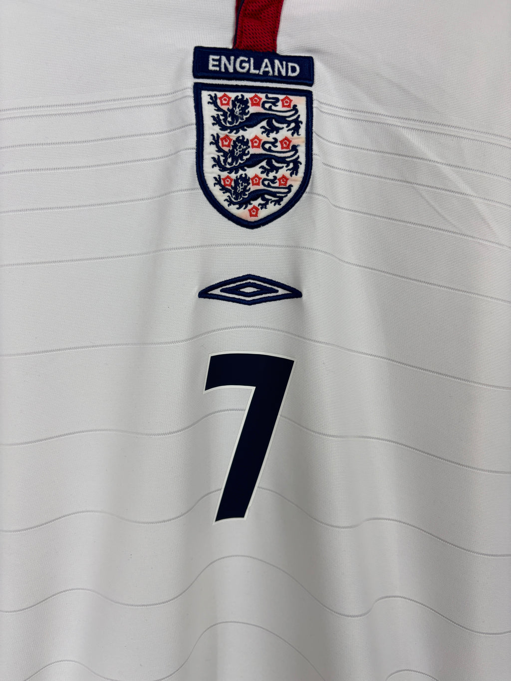 ENGLAND 2004 BECKHAM #7 HOME SHIRT (L) UMBRO