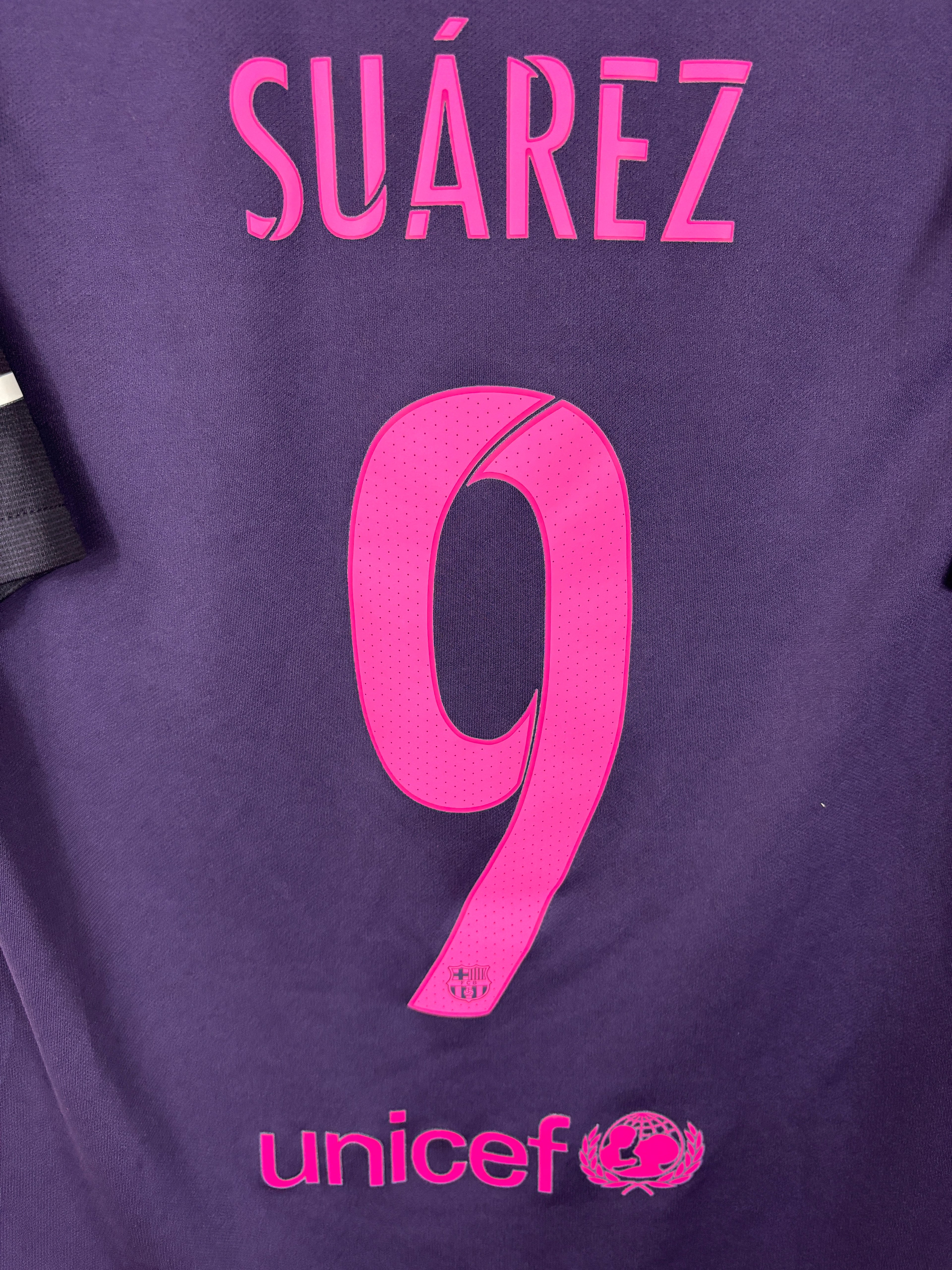 BARCELONA 2016/17 SUAREZ AWAY SHIRT (M) NIKE