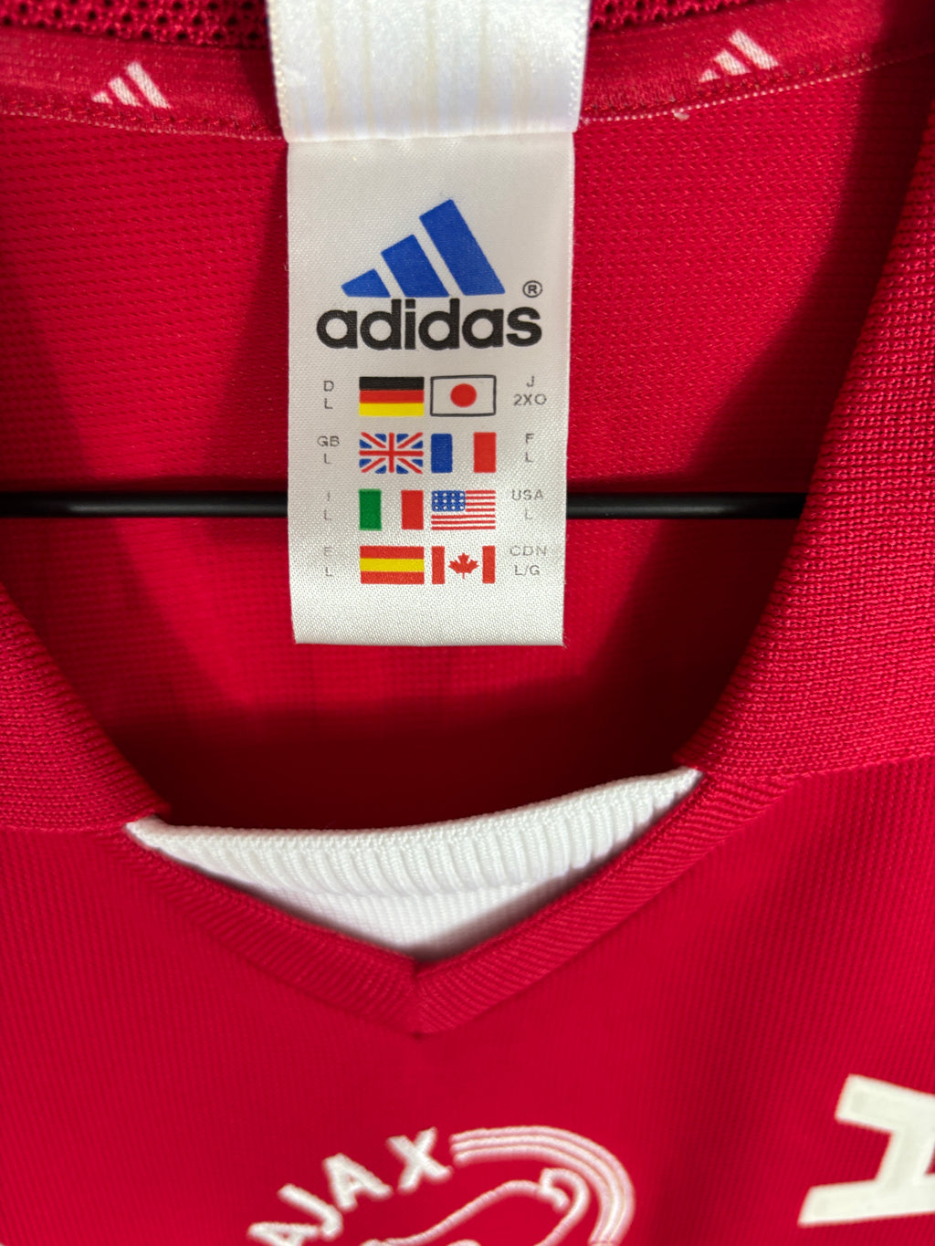 AJAX 2001/02 ZLATAN #9 HOME SHIRT (L) ADIDAS