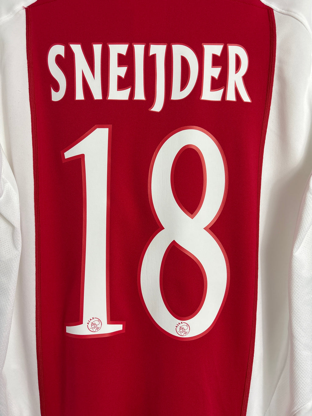 AJAX 2005/06 SNEIJDER #18 HOME SHIRT (M) ADIDAS