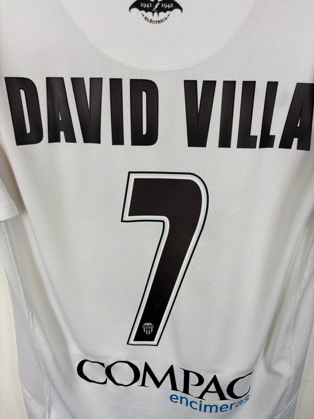 VALENCIA 2007/08 VILLA #7 HOME SHIRT (M) NIKE