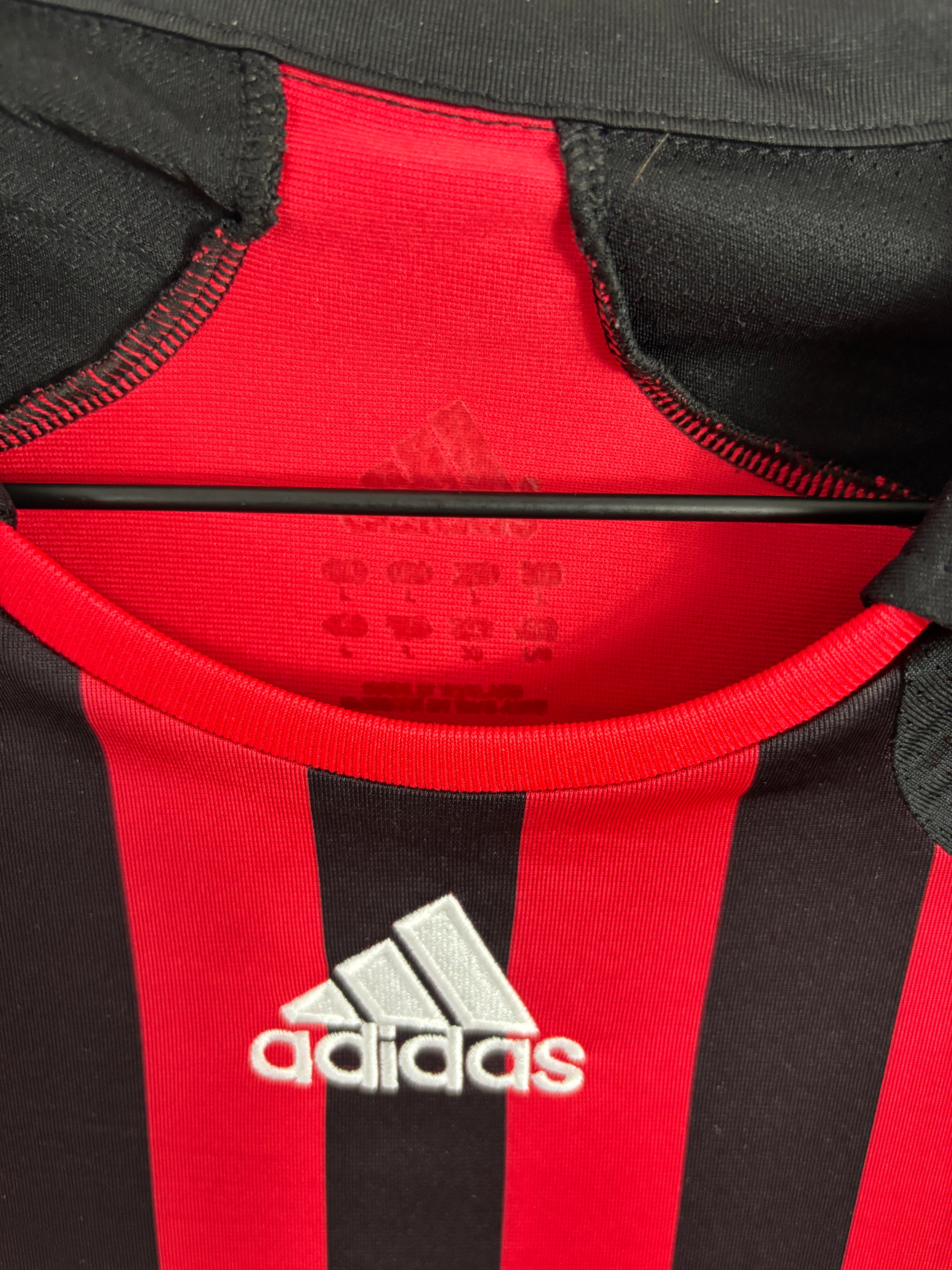 AC MILAN 2007/08 MALDINI #3 HOME SHIRT (L) ADIDAS