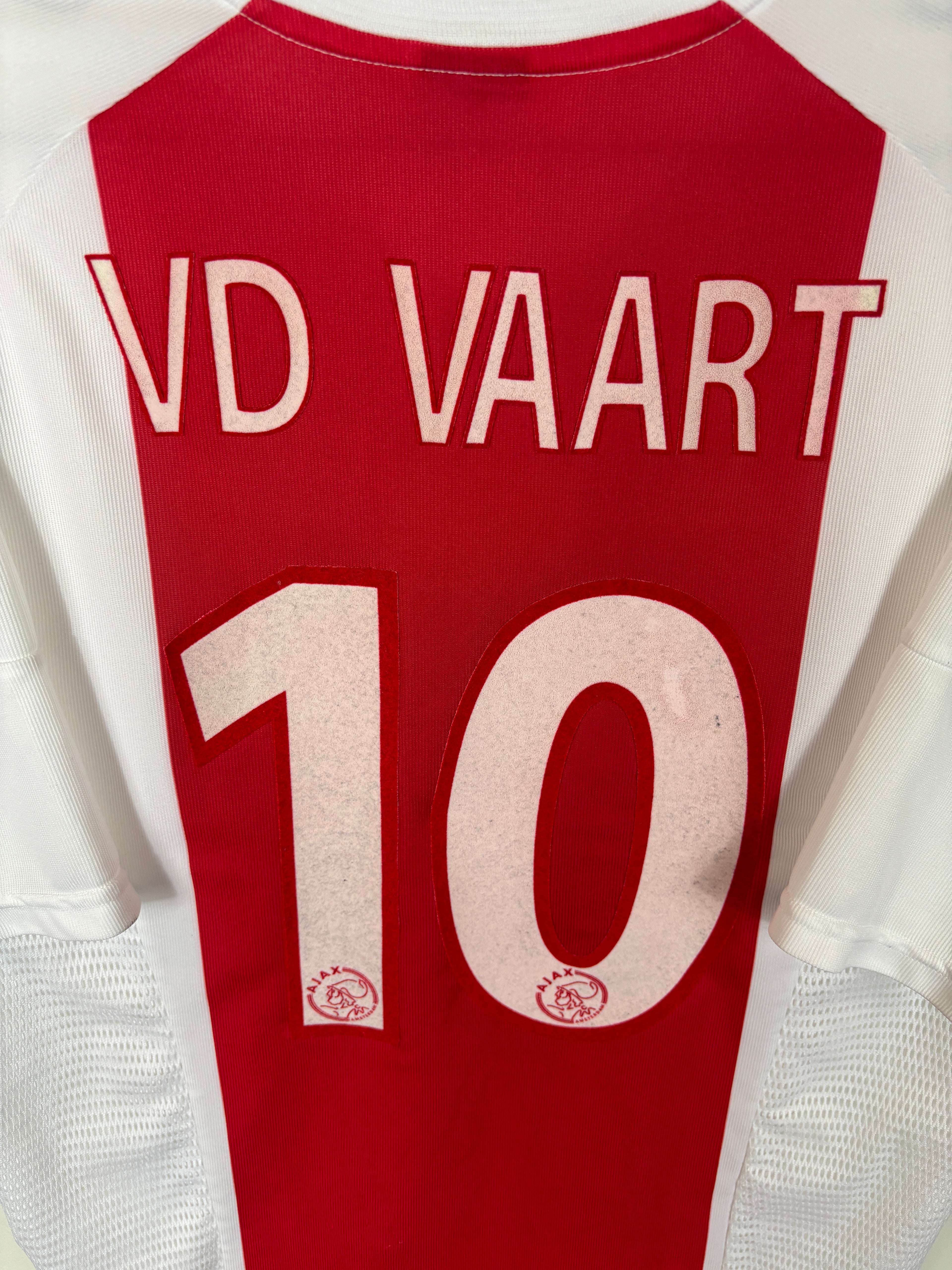 AJAX 2003/04 VAN DER VAART #10 HOME SHIRT (L) ADIDAS