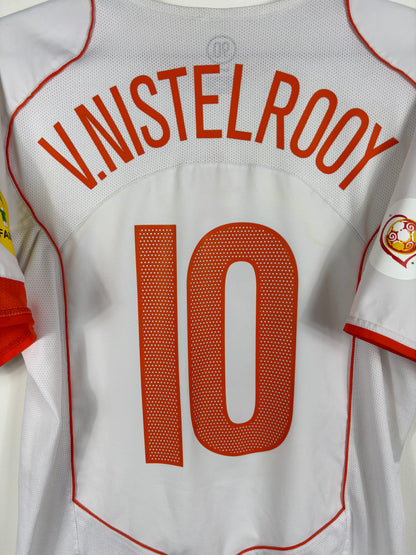 NETHERLANDS 2004 VAN NISTELROOY #10 AWAY SHIRT (M) NIKE