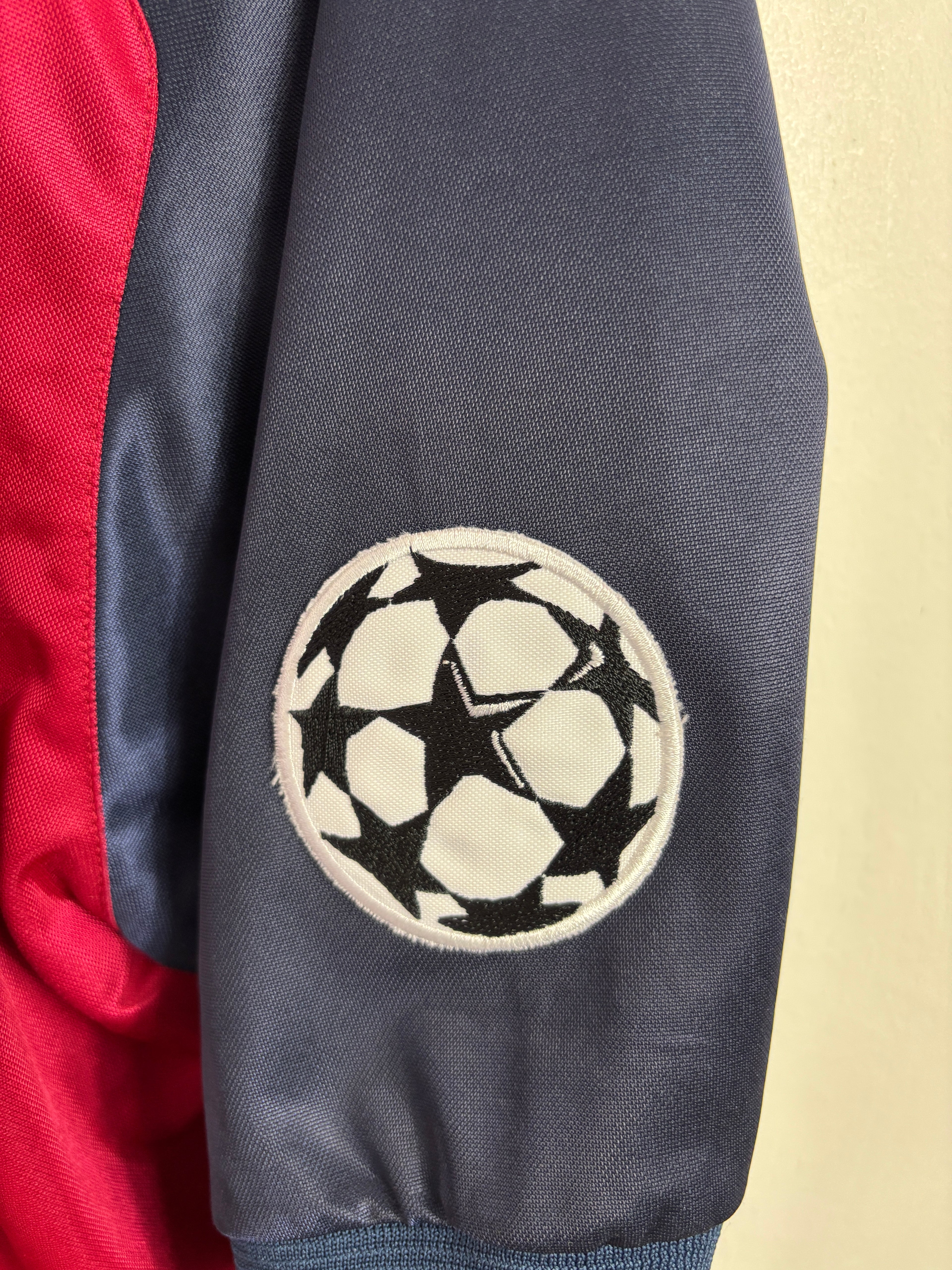 BARCELONA 1999/00 FIGO #7 CENTENARY UCL HOME SHIRT (M) NIKE