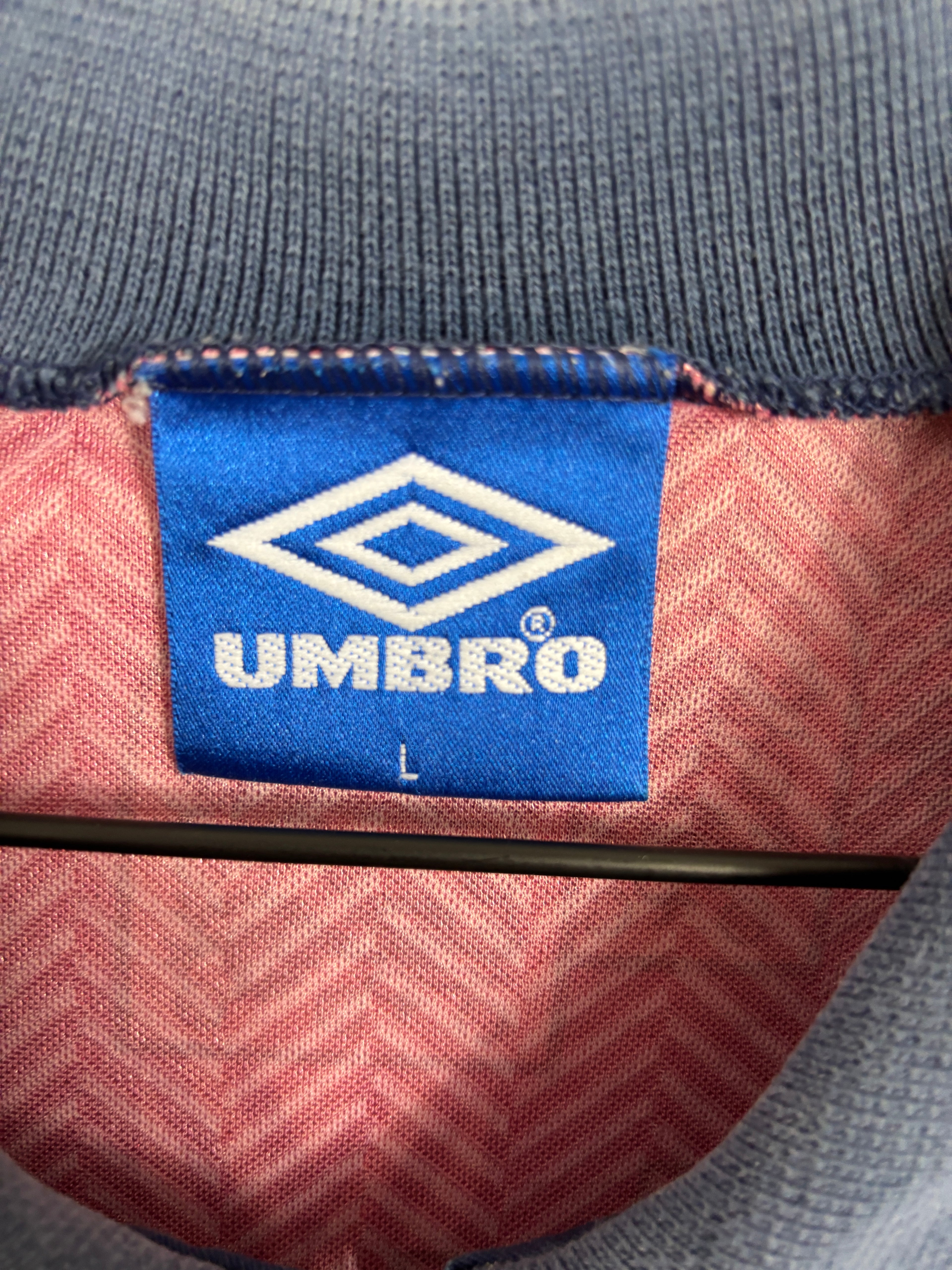 ENGLAND 1994 AWAY SHIRT (L) UMBRO