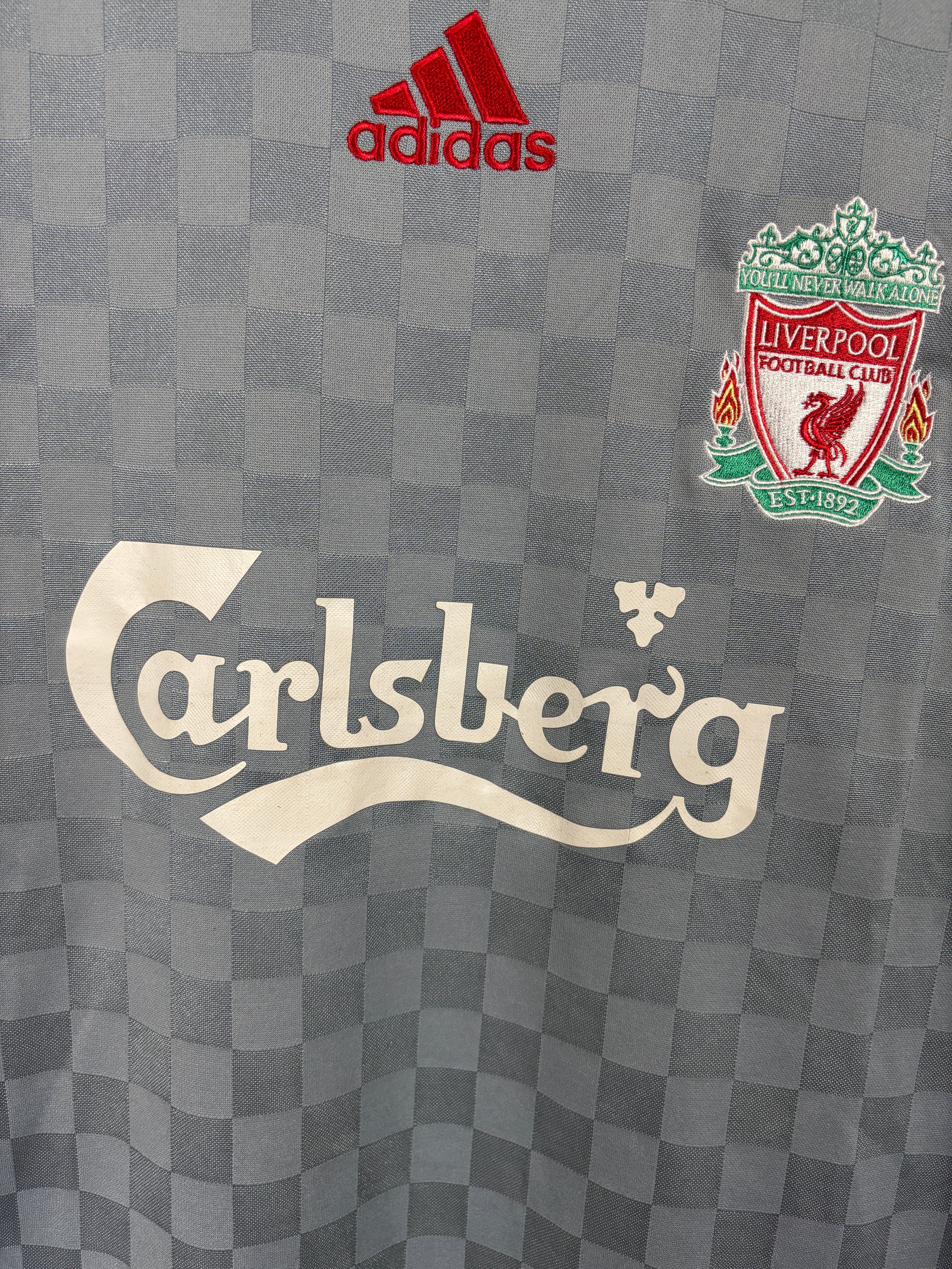 LIVERPOOL 2008/09 GERRARD #8 AWAY SHIRT (L) ADIDAS