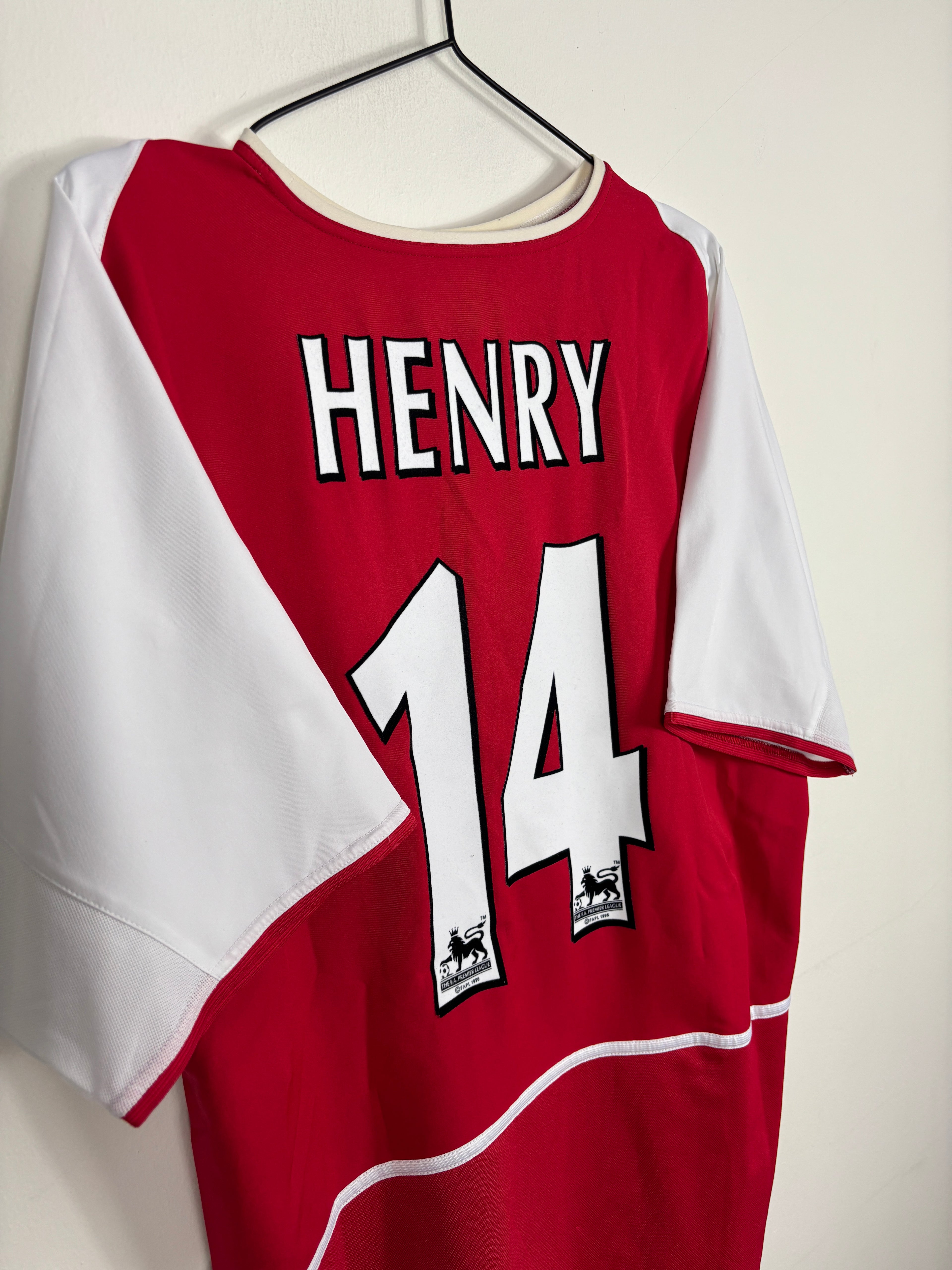 ARSENAL 2002/04 HENRY #14 HOME SHIRT (XL) NIKE