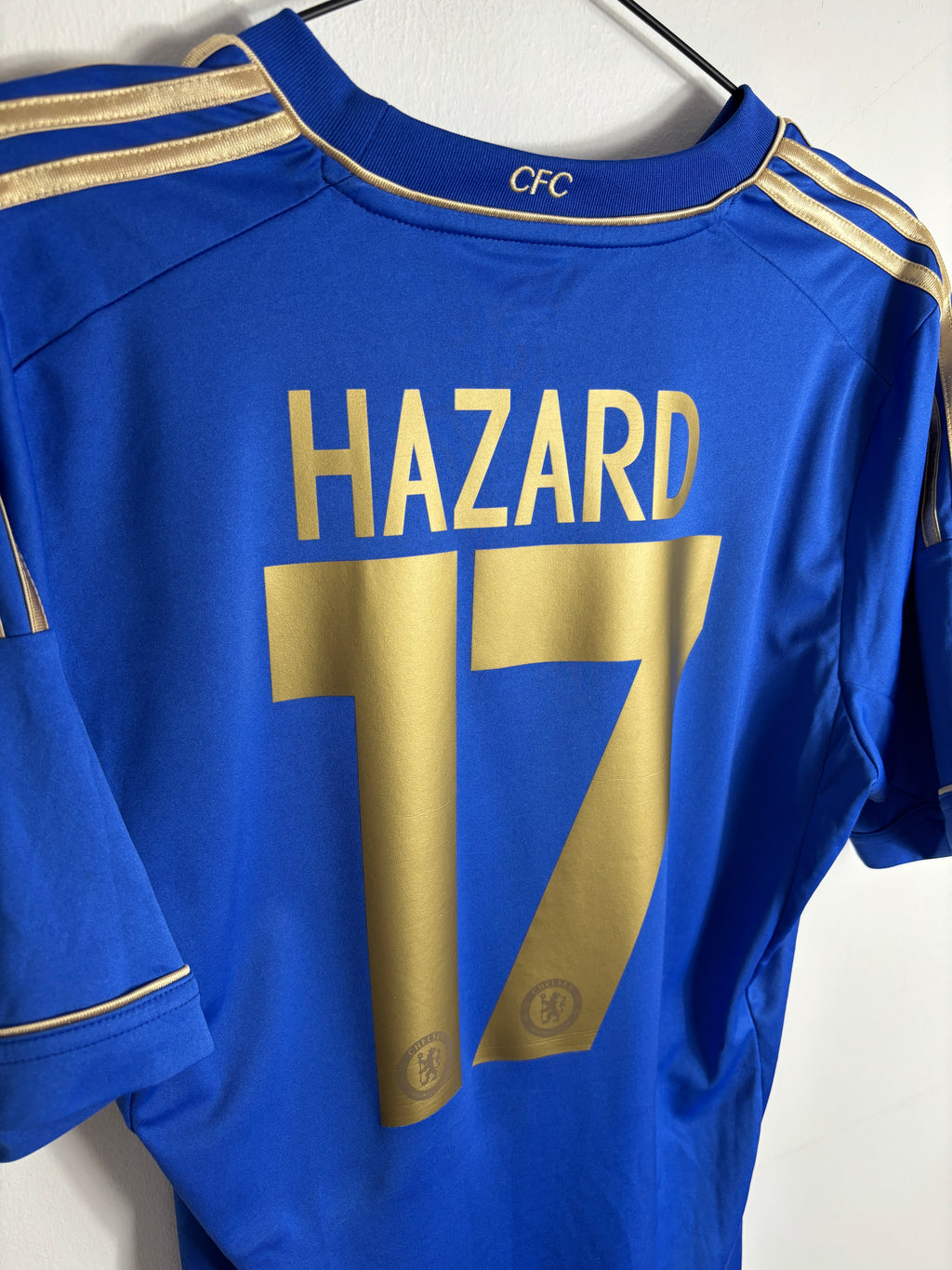 CHELSEA 2012/13 HAZARD #17 HOME SHIRT (M) ADIDAS