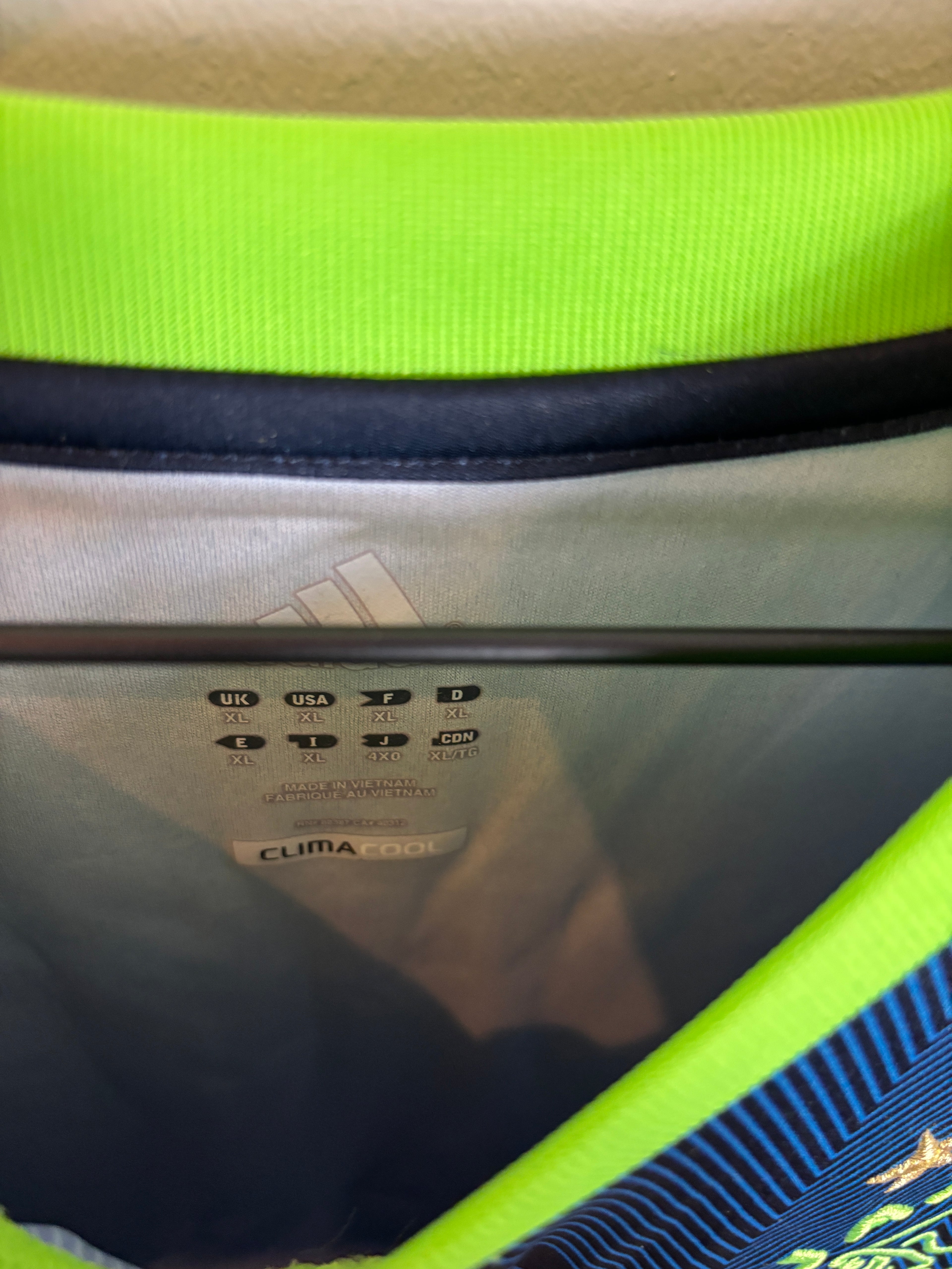 AJAX 2012/13 SCHONE #20 AWAY SHIRT (XL) ADIDAS