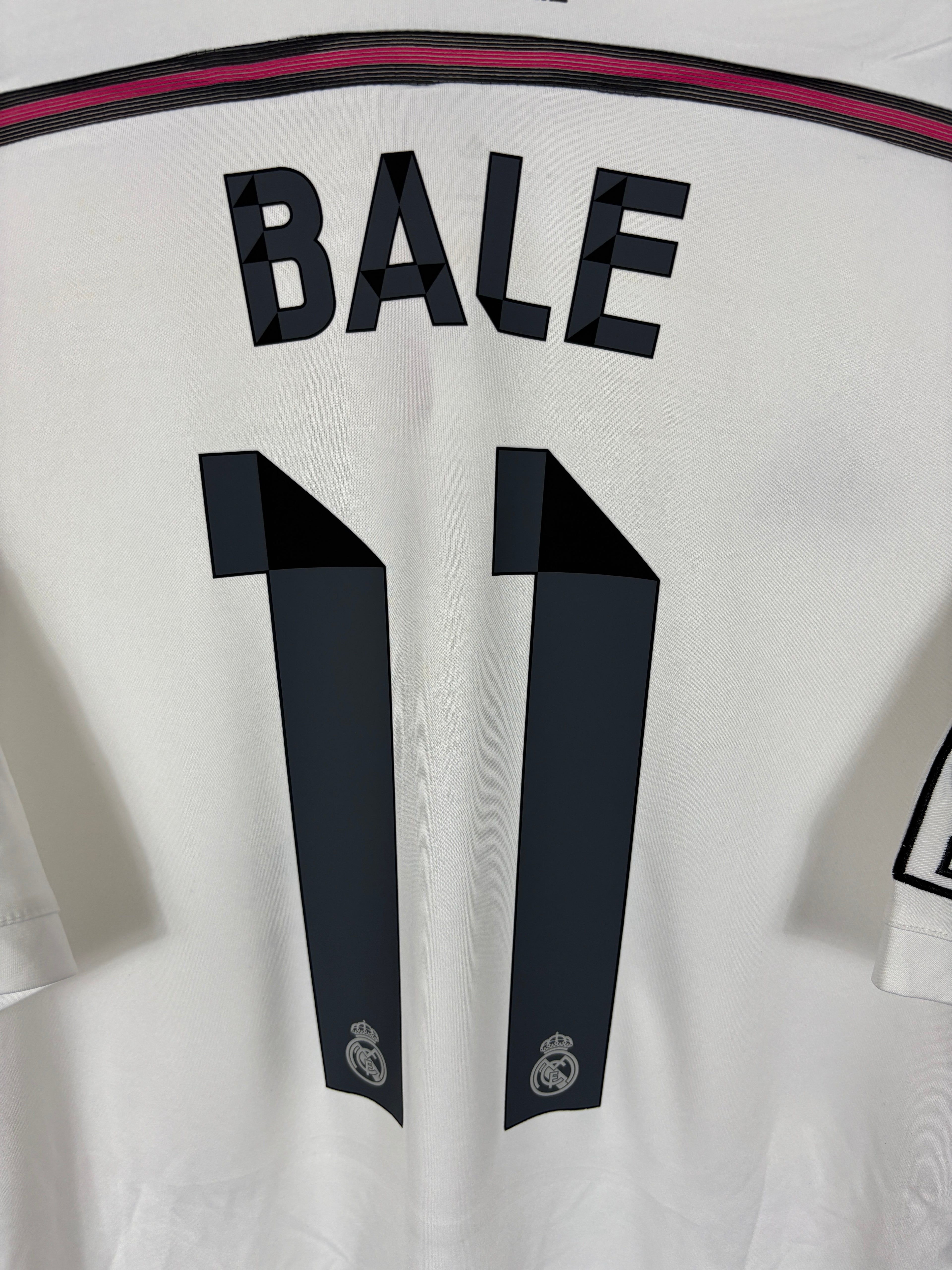 REAL MADRID 2014/15 BALE #11 HOME SHIRT (L)  ADIDAS