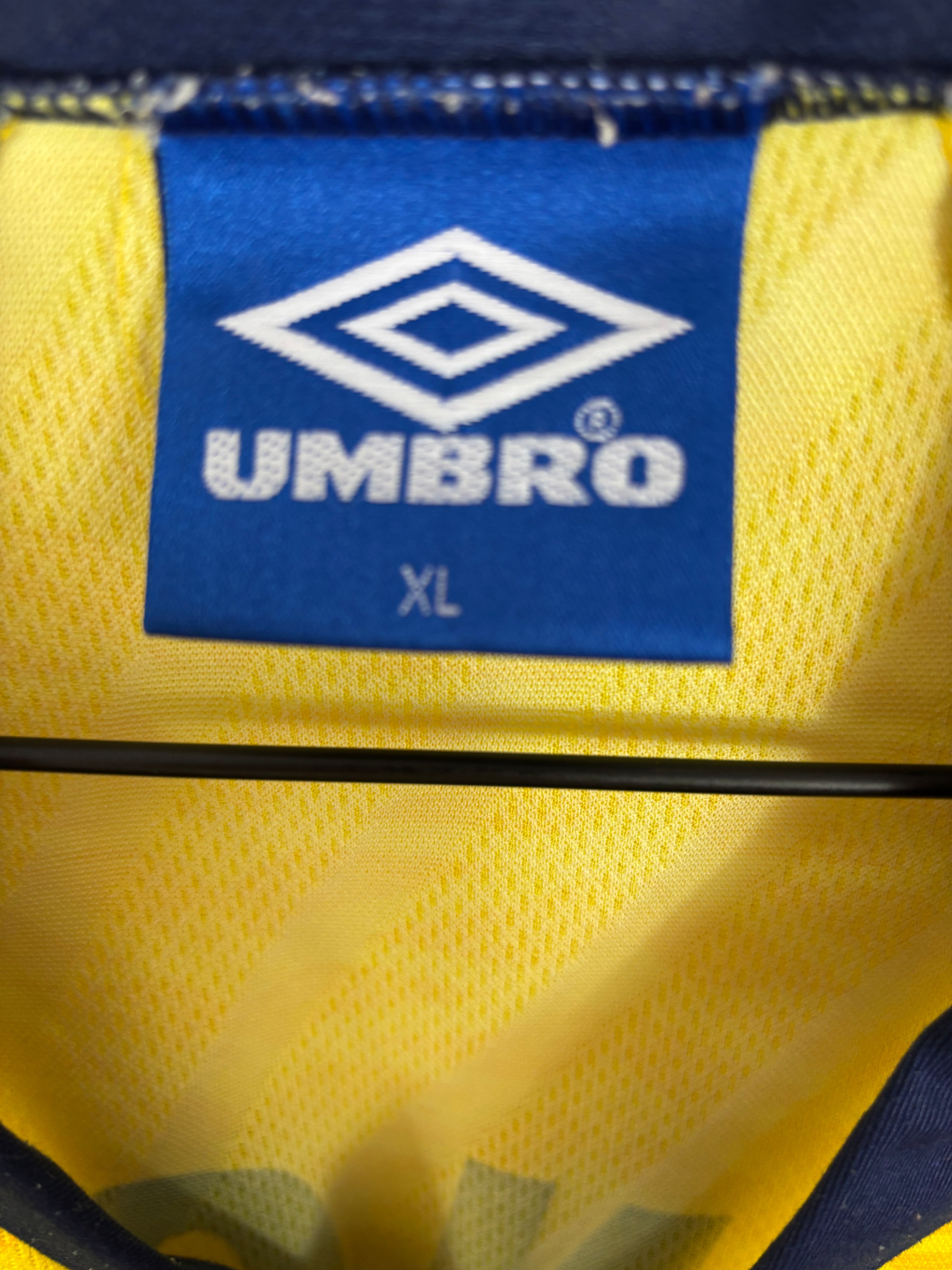 LAZIO 1996/98 MANCINI #10 AWAY SHIRT (XL) UMBRO