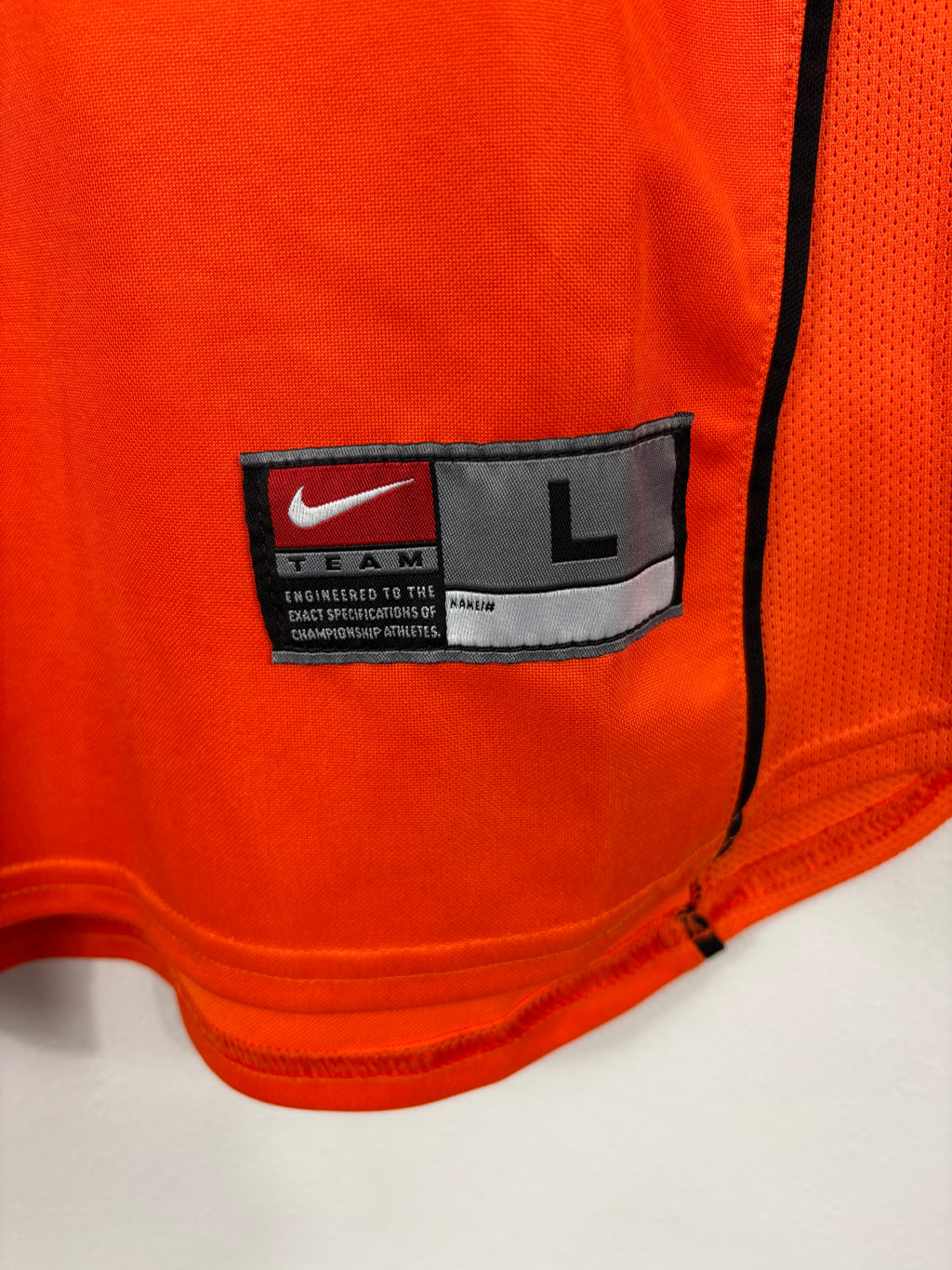 NETHERLANDS 1998 KLUIVERT #9 HOME SHIRT (L) NIKE