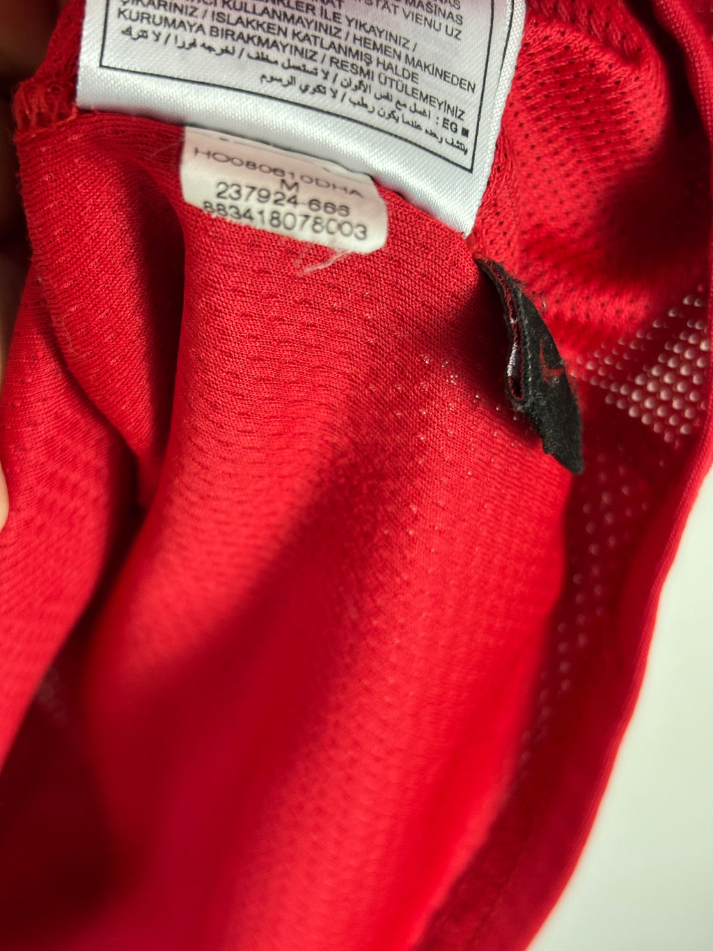 MANCHESTER UNITED 2007/08 SCHOLES HOME (M) NIKE