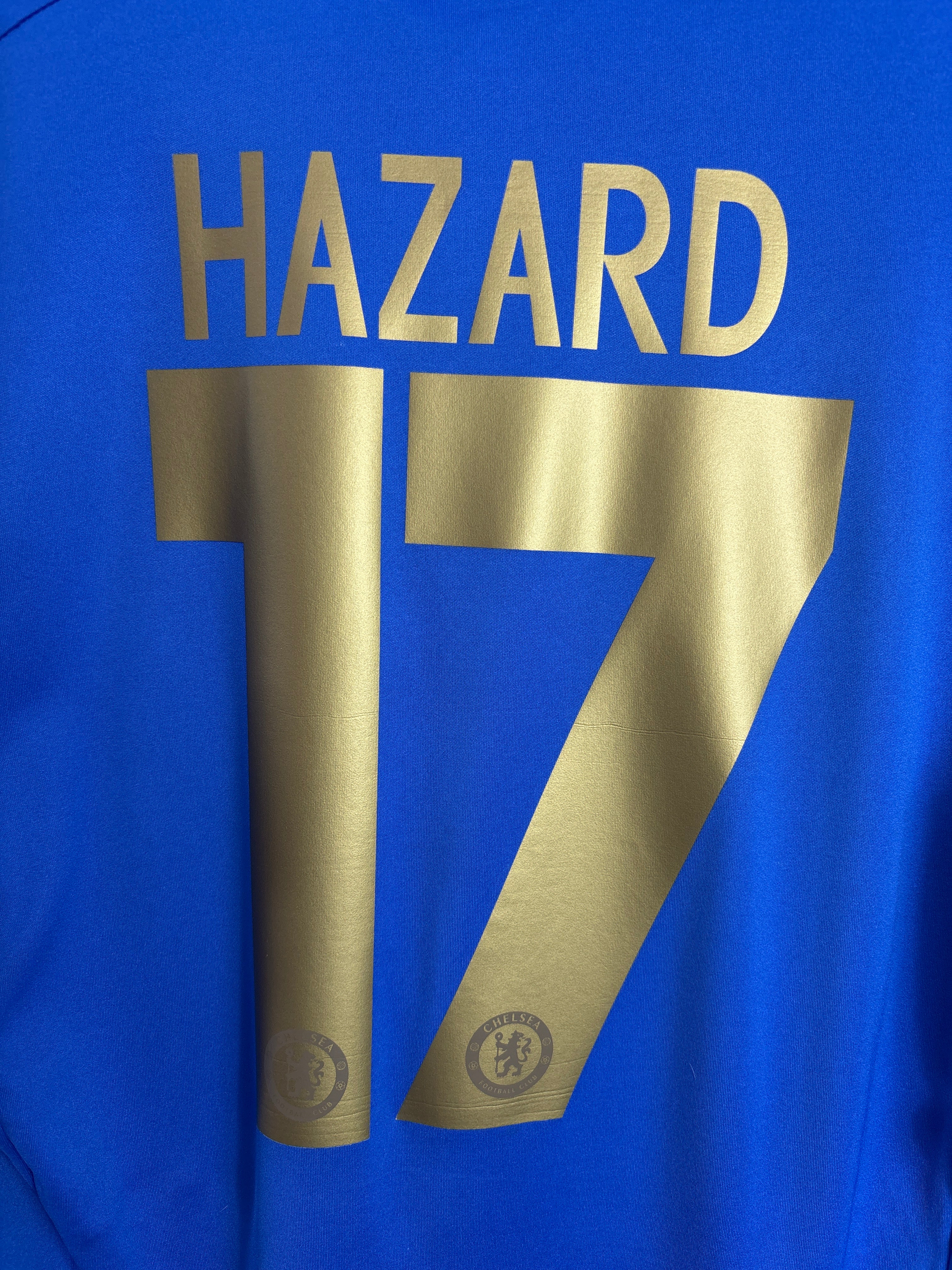 CHELSEA 2012/13 HAZARD #17 HOME SHIRT (M) ADIDAS