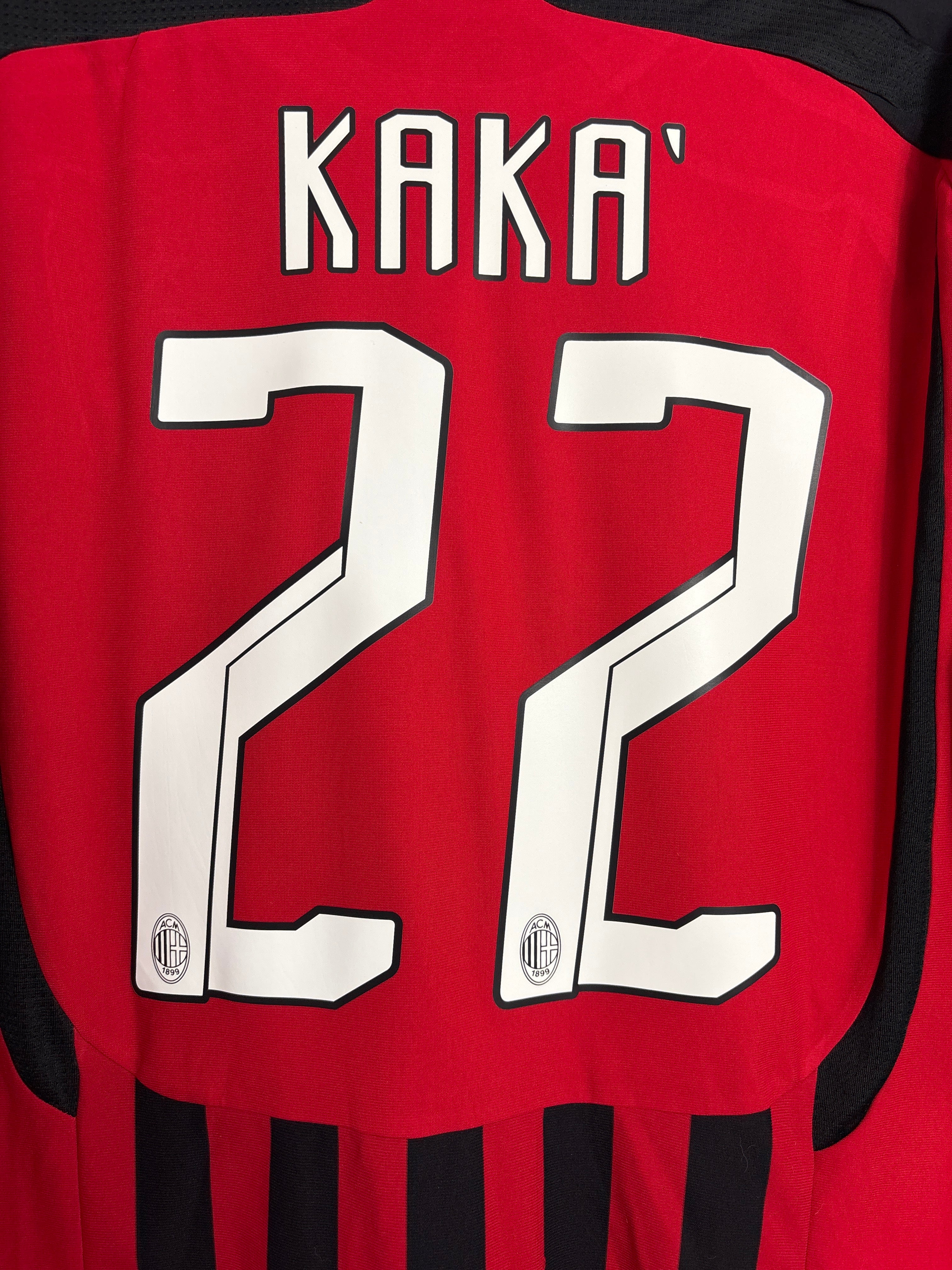 AC MILAN 2007/08 KAKA #22 HOME SHIRT (L) ADIDAS