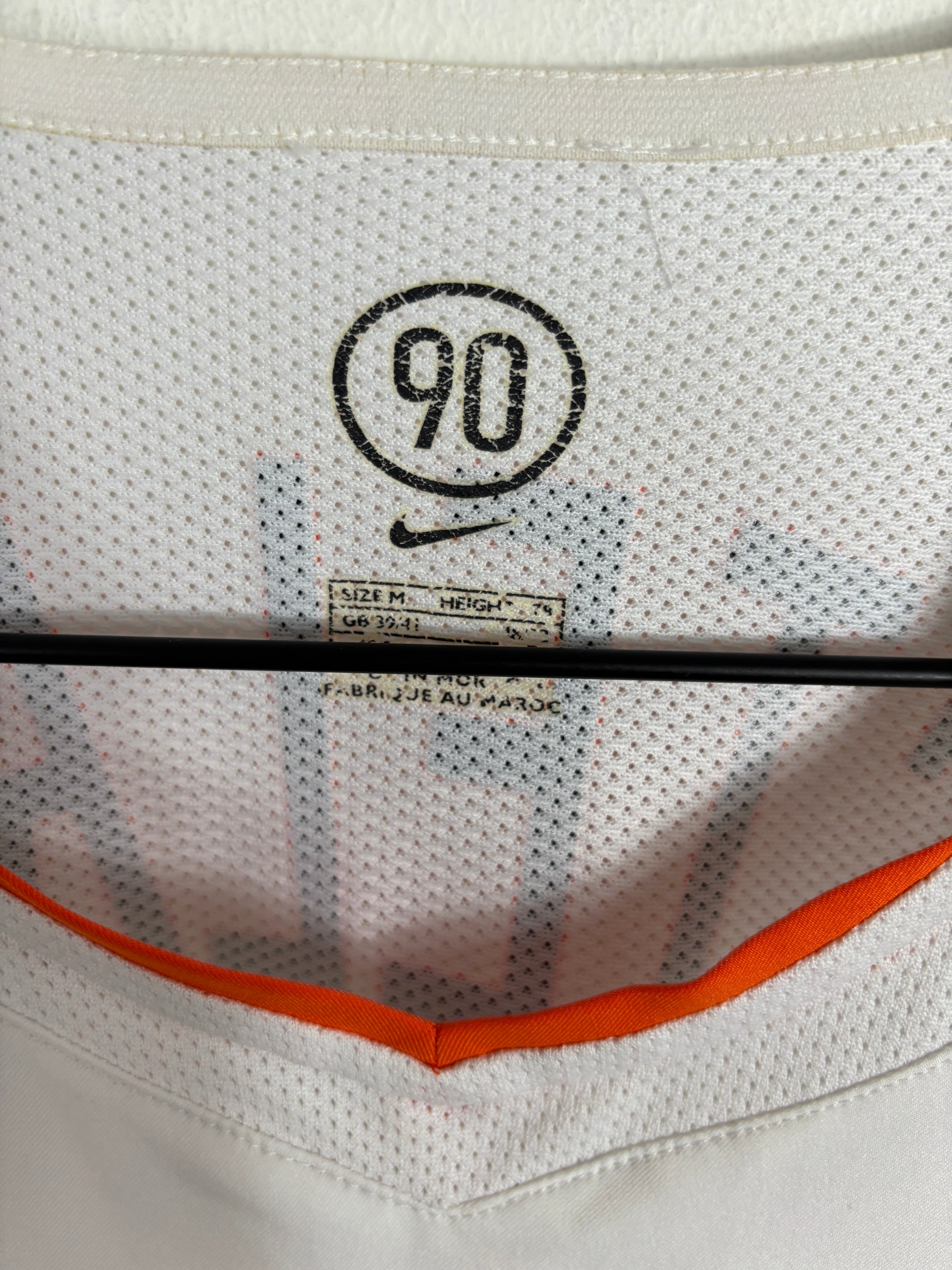 NETHERLANDS 2004 VAN NISTELROOY #10 AWAY SHIRT (M) NIKE