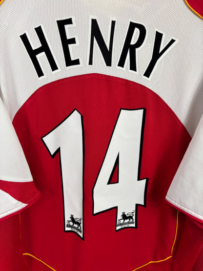 ARSENAL 2004/05 HENRY #14 HOME SHIRT (XL) NIKE