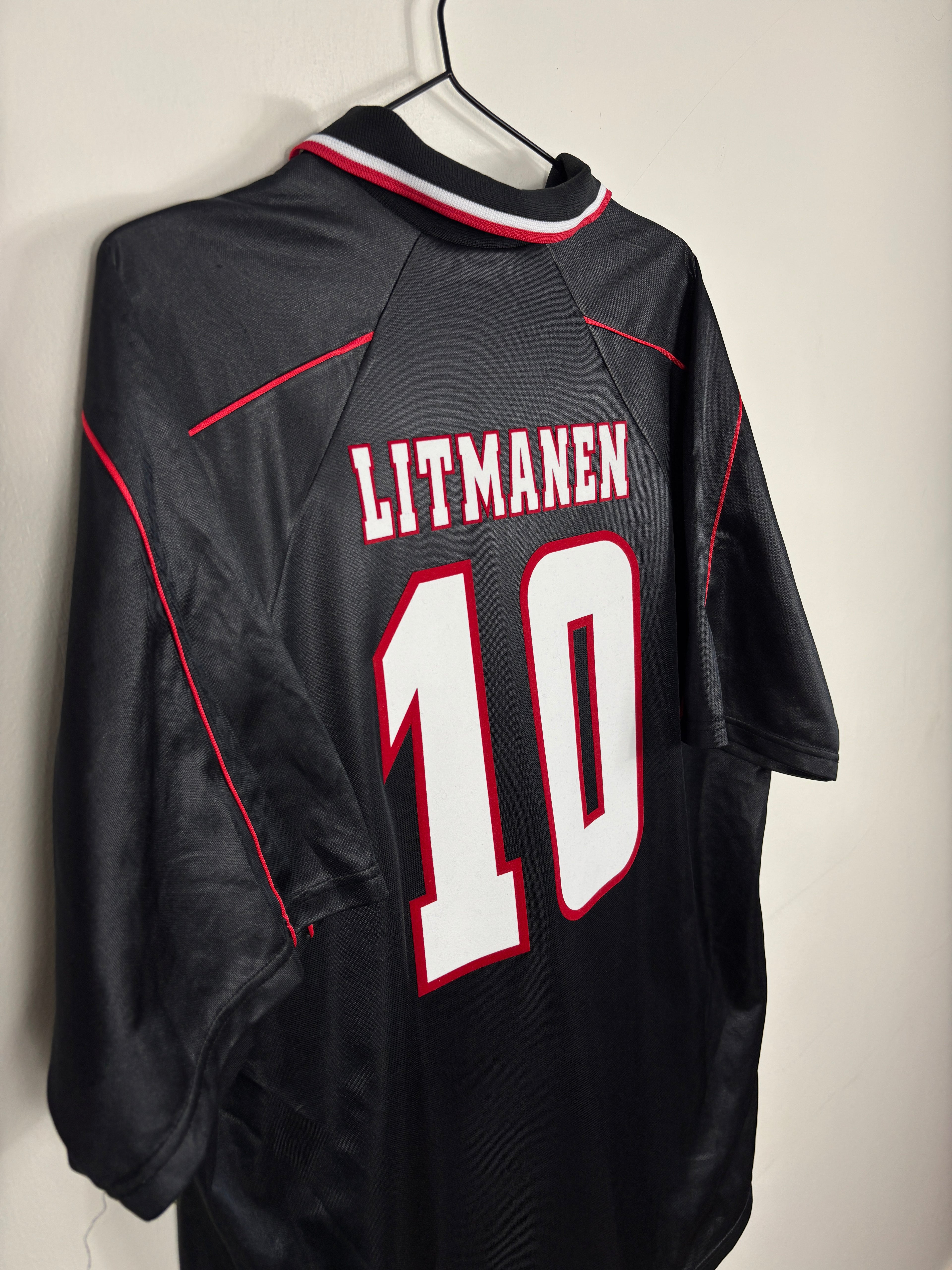 AJAX 1998/99 LITMANEN #10 AWAY SHIRT (XL) UMBRO