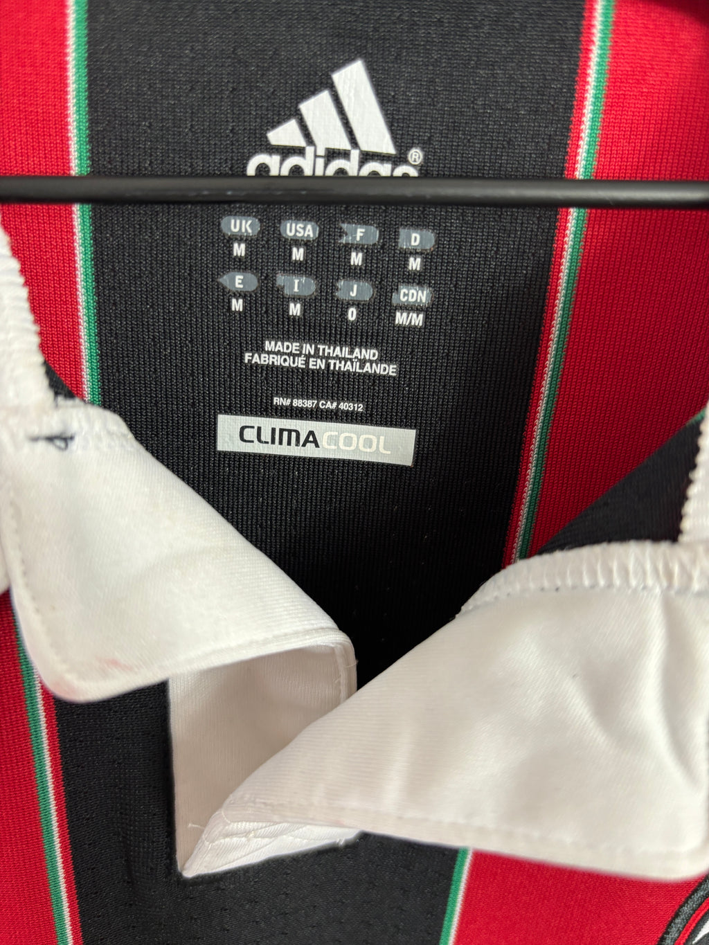 AC MILAN 2011/12 BALOTELLI #45 HOME SHIRT (M) ADIDAS