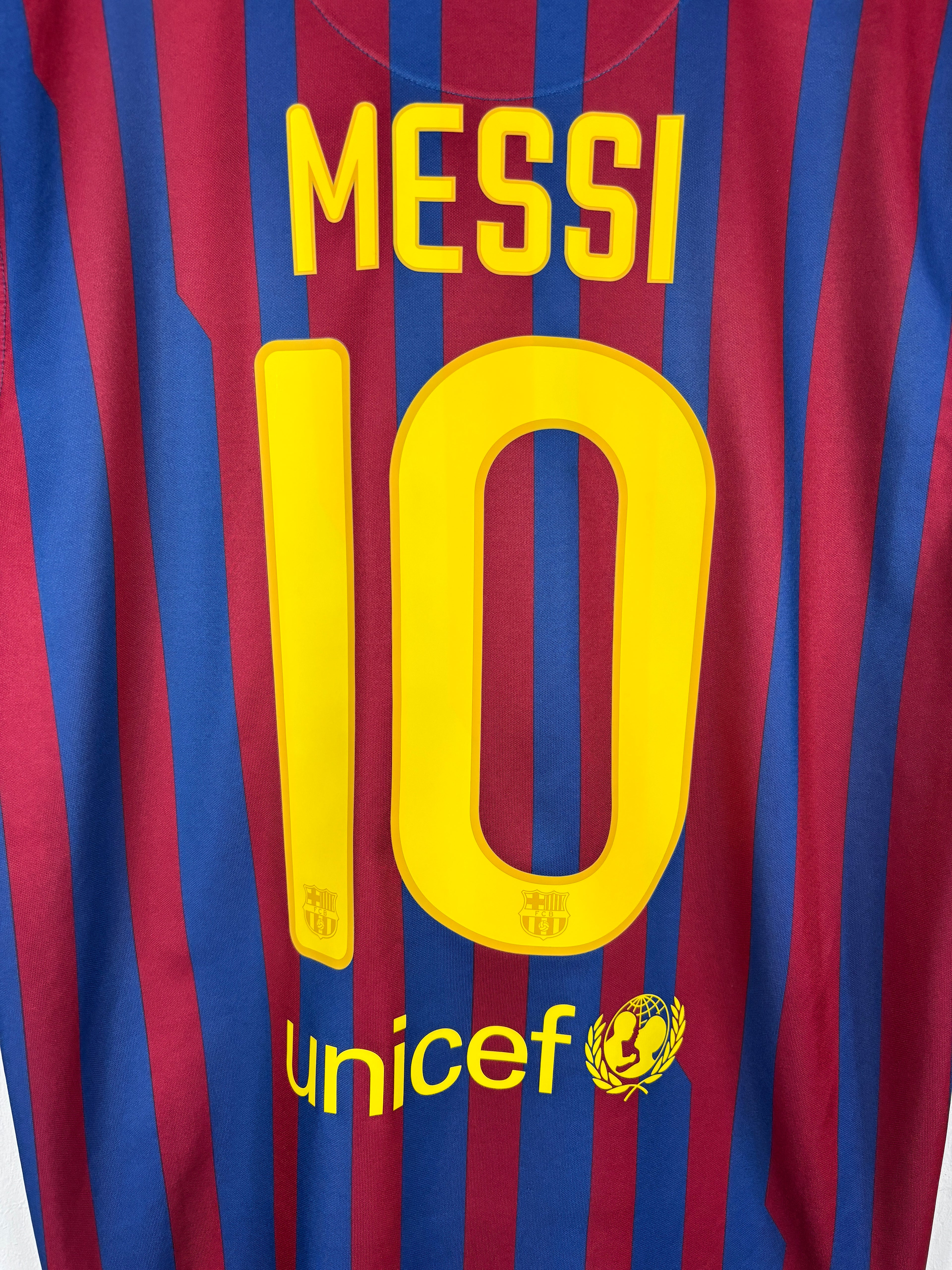 BARCELONA 2011/2012 MESSI #10 HOME SHIRT (M) NIKE
