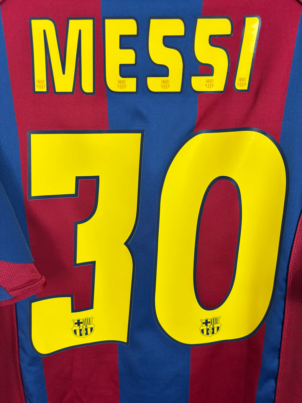 BARCELONA 2004/05 MESSI #30 HOME SHIRT (M) NIKE