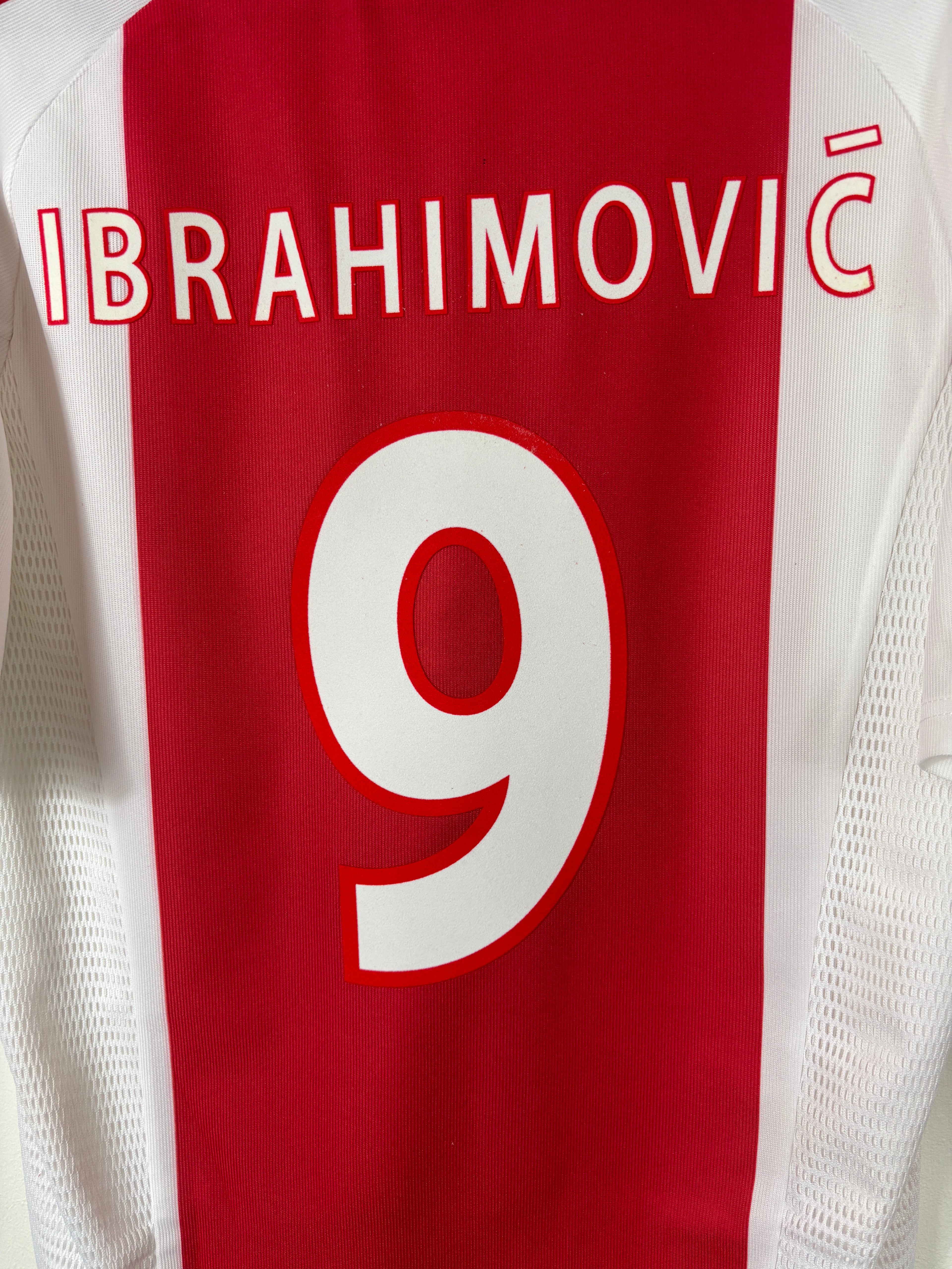 AJAX 2002/04 IBRAHIMOVIC #9 UCL HOME SHIRT (M) ADIDAS
