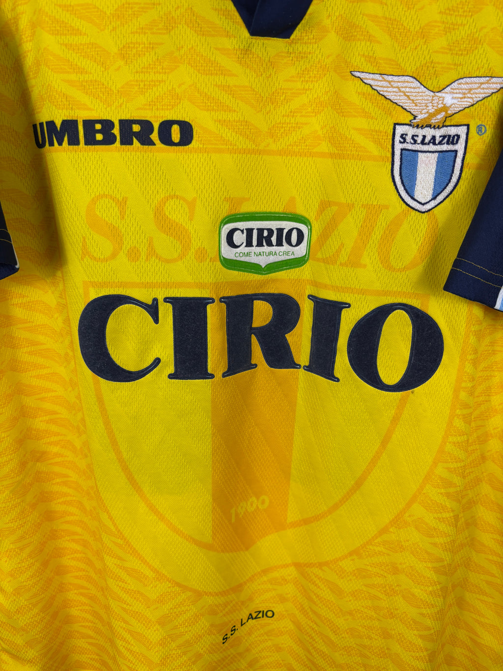 LAZIO 1996/98 MANCINI #10 AWAY SHIRT (XL) UMBRO