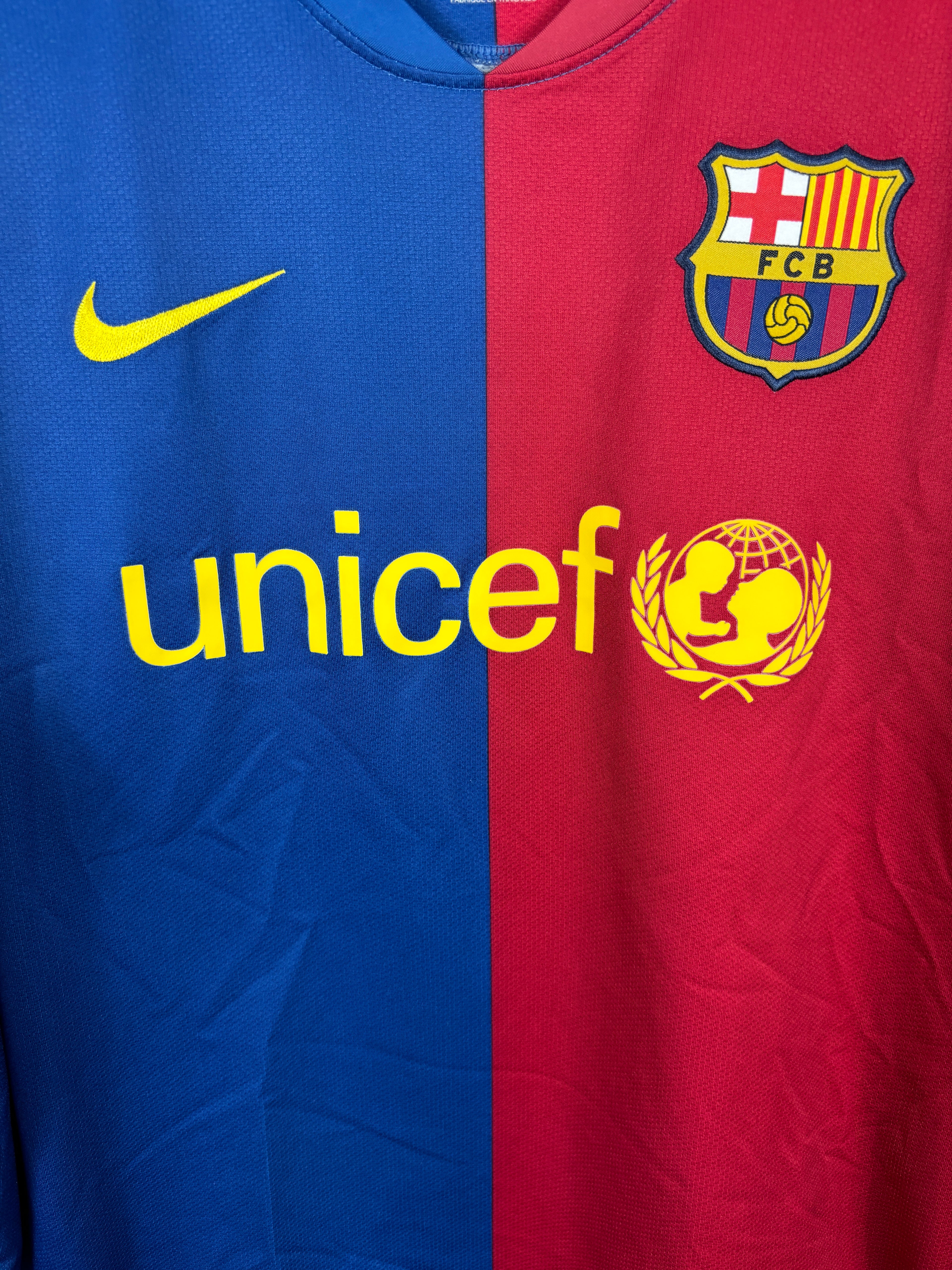 BARCELONA 2008/09 MESSI HOME LONGSLEEVE SHIRT (M) NIKE