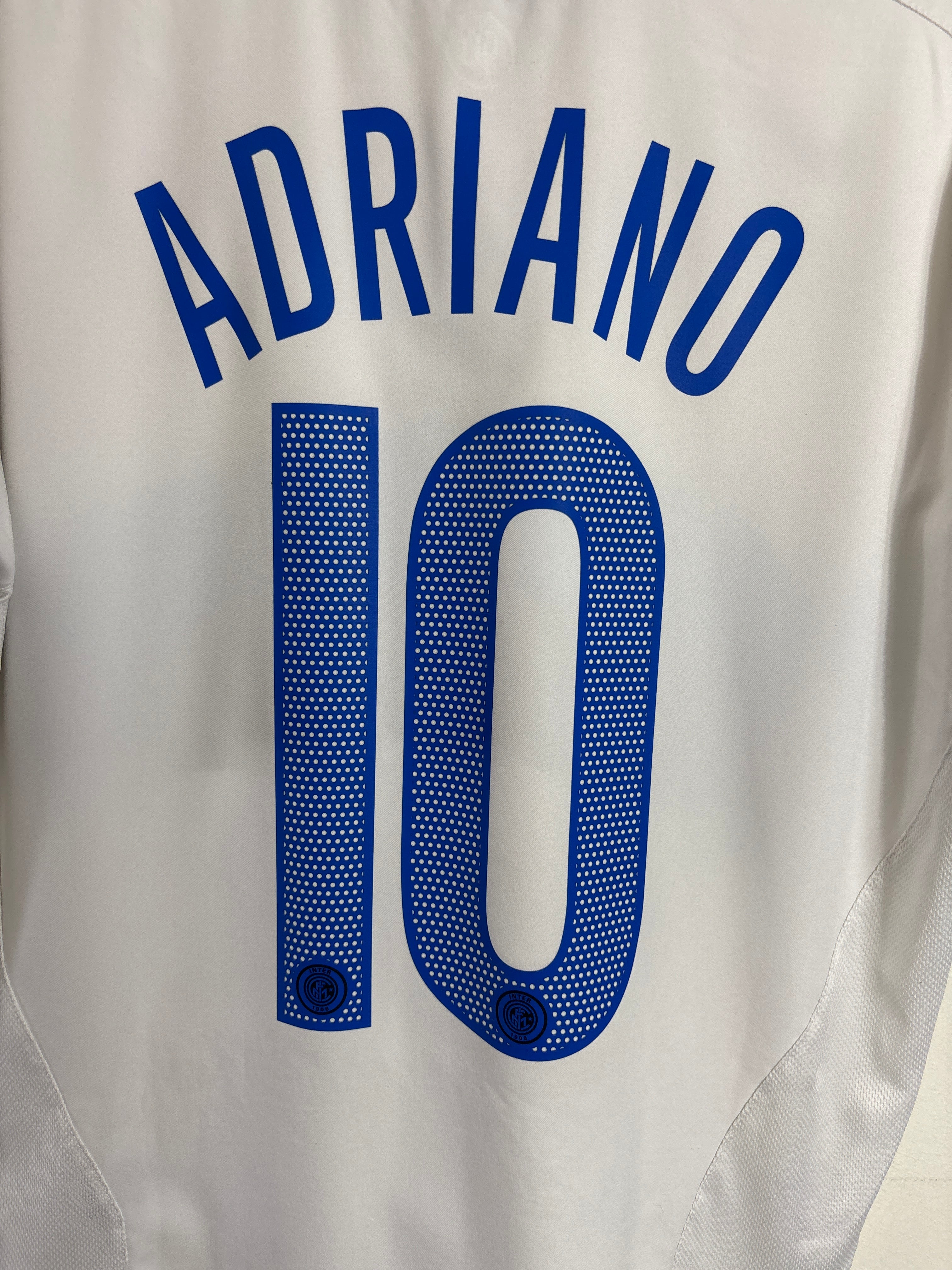 INTER MILAN 2005/06 ADRIANO #10 AWAY SHIRT (XL) NIKE