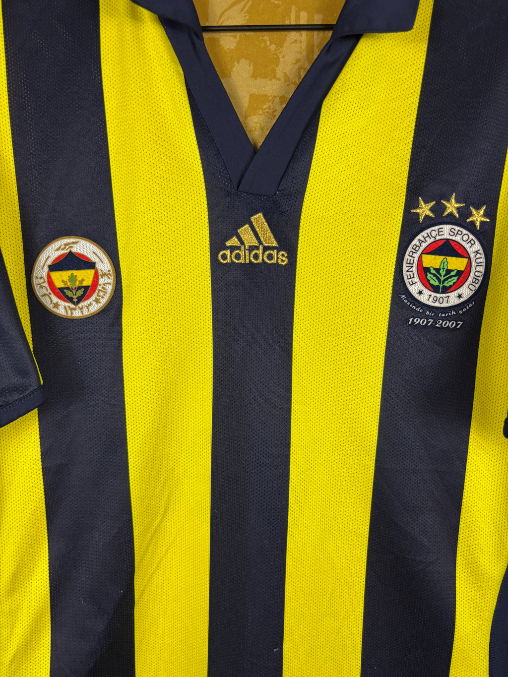 FENERBAHCE 2006/2007 HOME SHIRT REVERSIBLE (L) ADIDAS