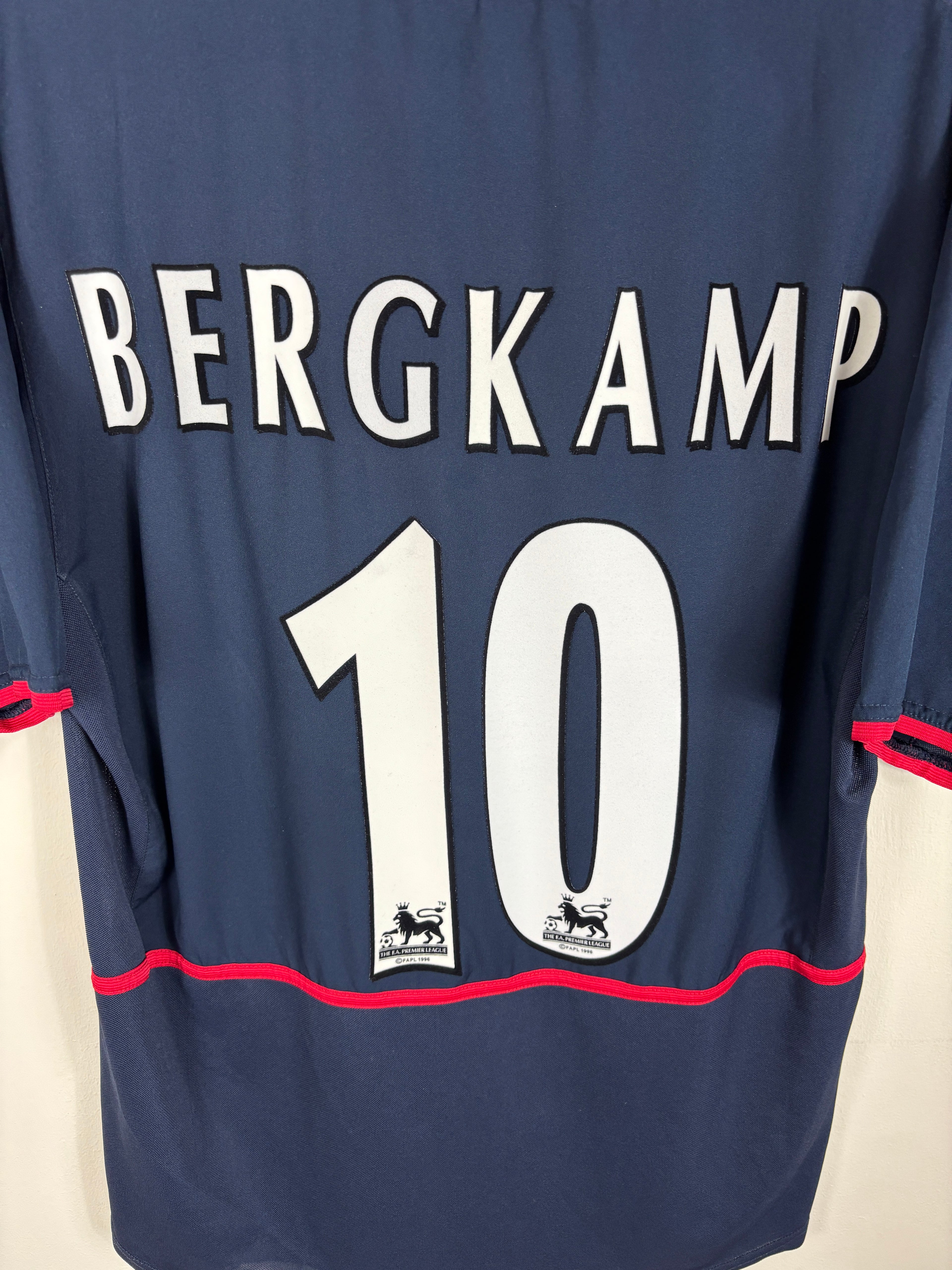 ARSENAL 2002/03 BERGKAMP #10 AWAY SHIRT (L) NIKE