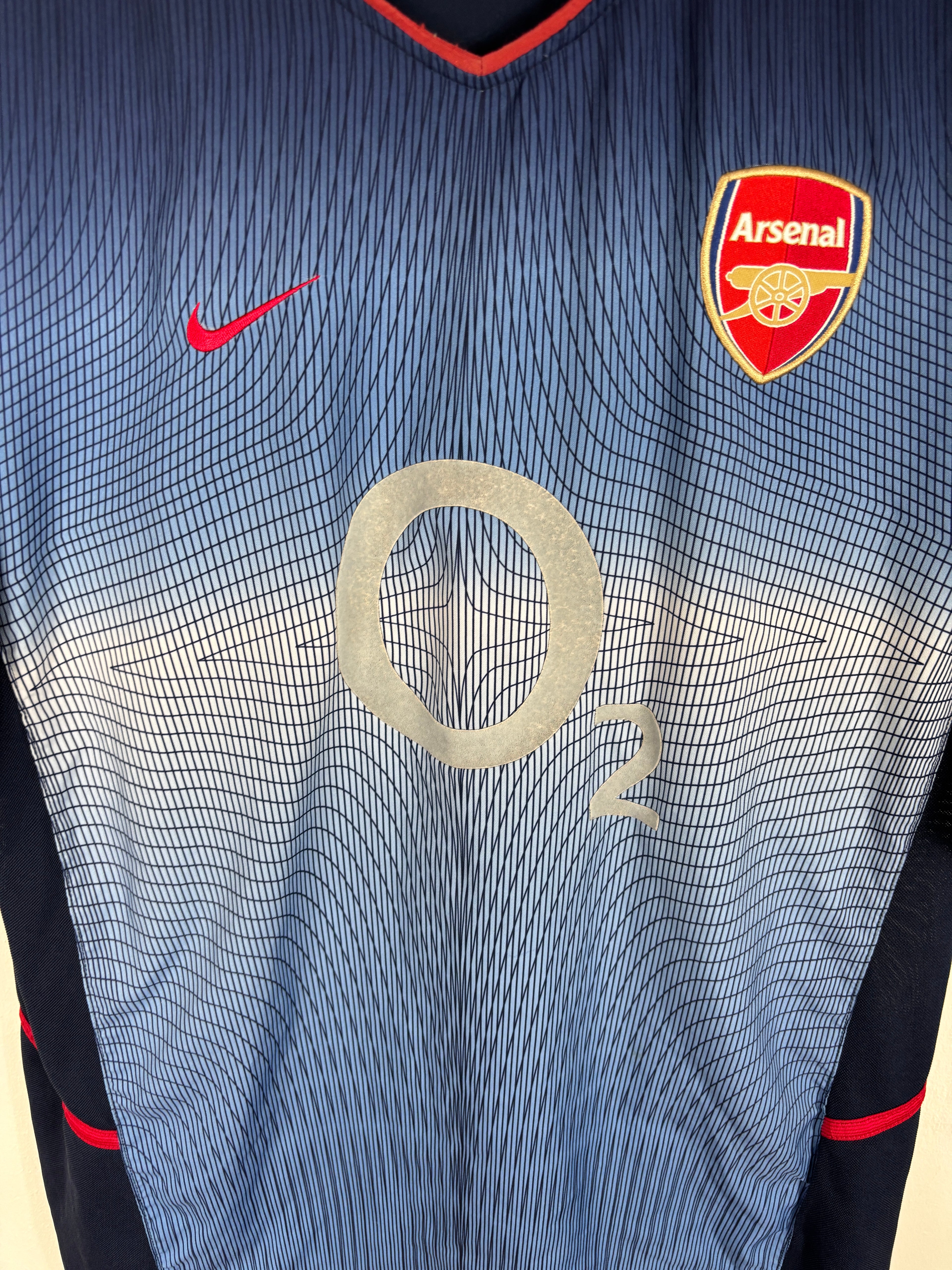 ARSENAL 2002/03 BERGKAMP #10 AWAY SHIRT (L) NIKE