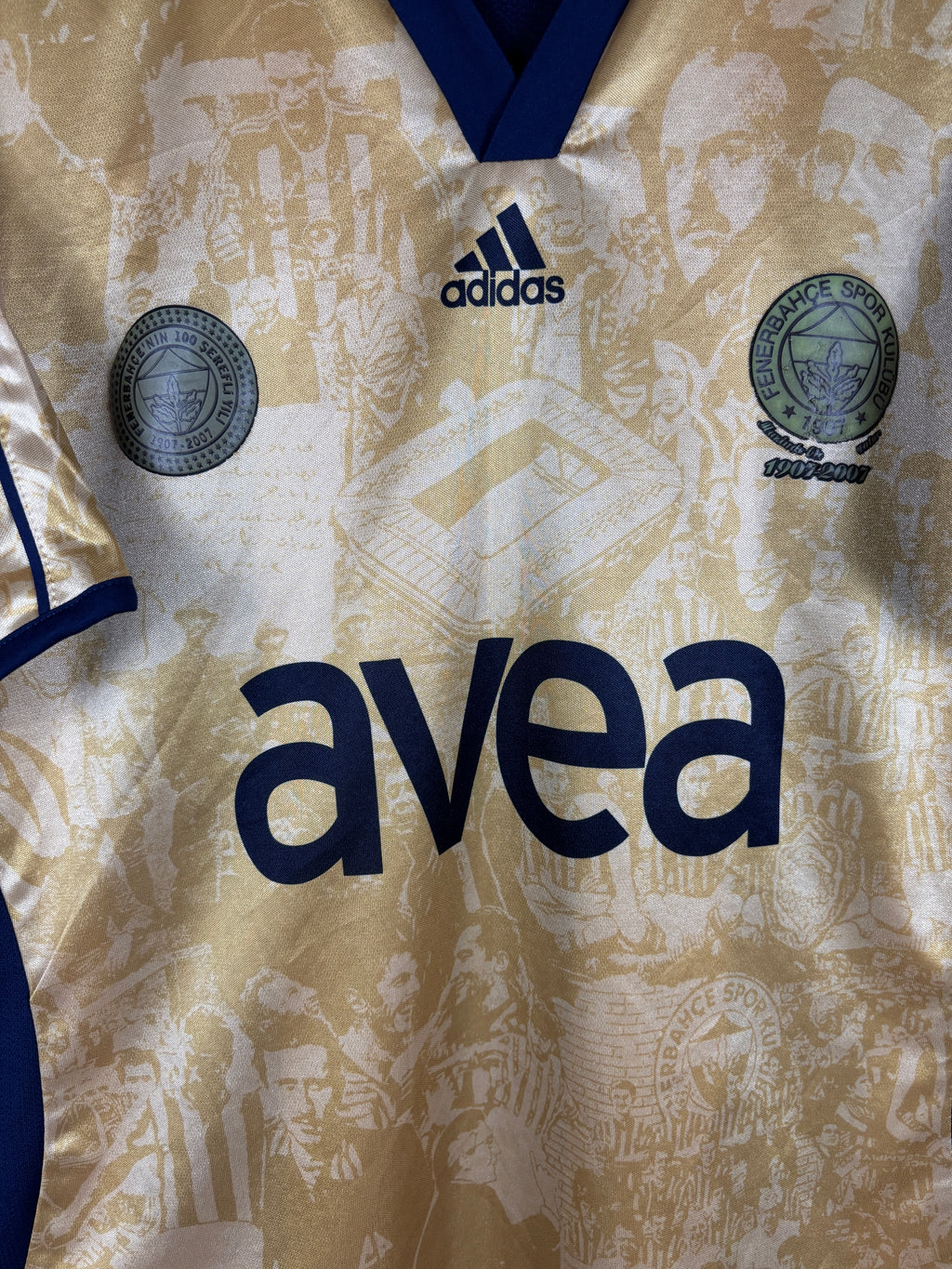 FENERBAHCE 2006/2007 HOME SHIRT REVERSIBLE (L) ADIDAS