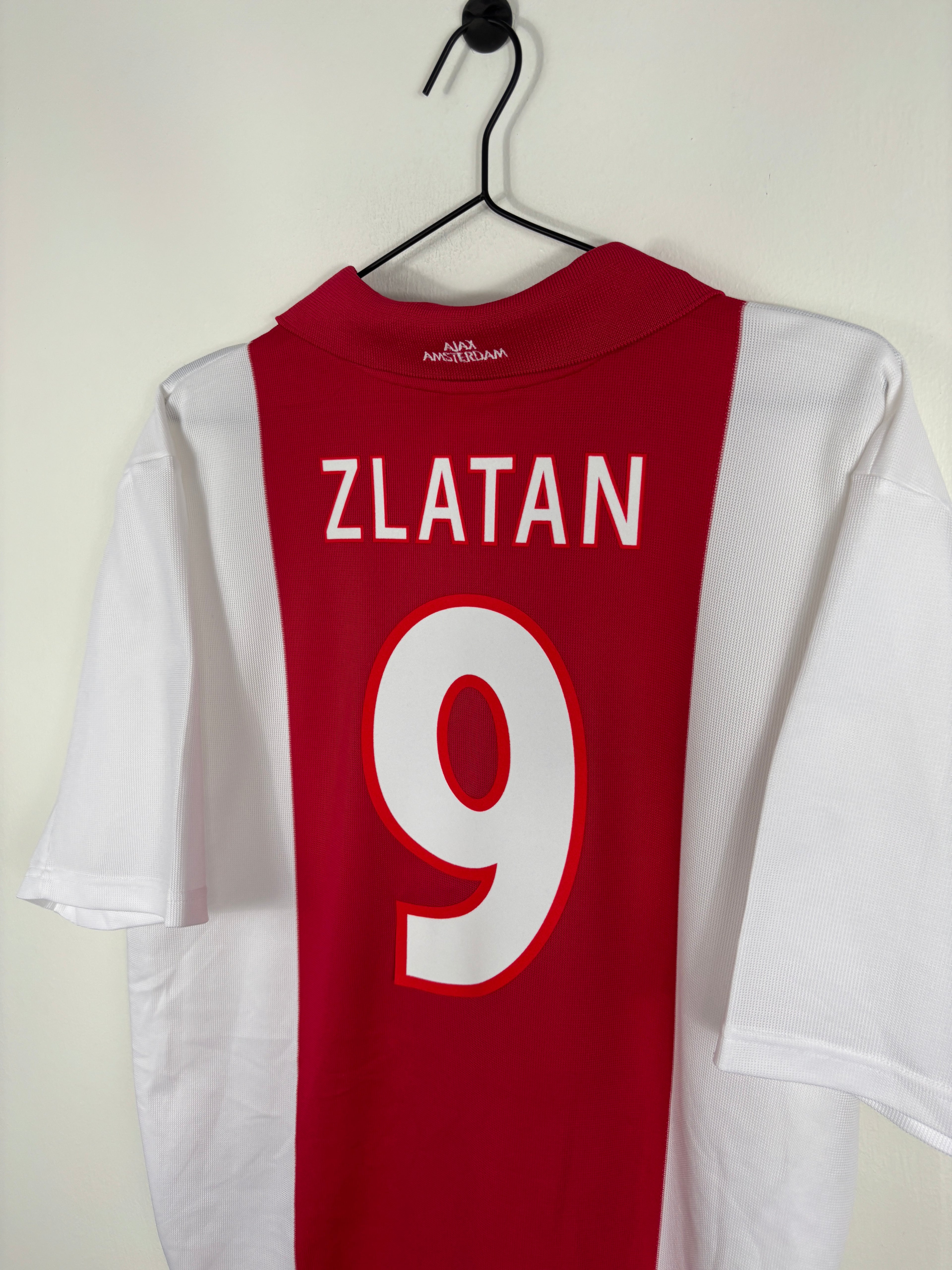 AJAX 2001/02 ZLATAN #9 HOME SHIRT (L) ADIDAS