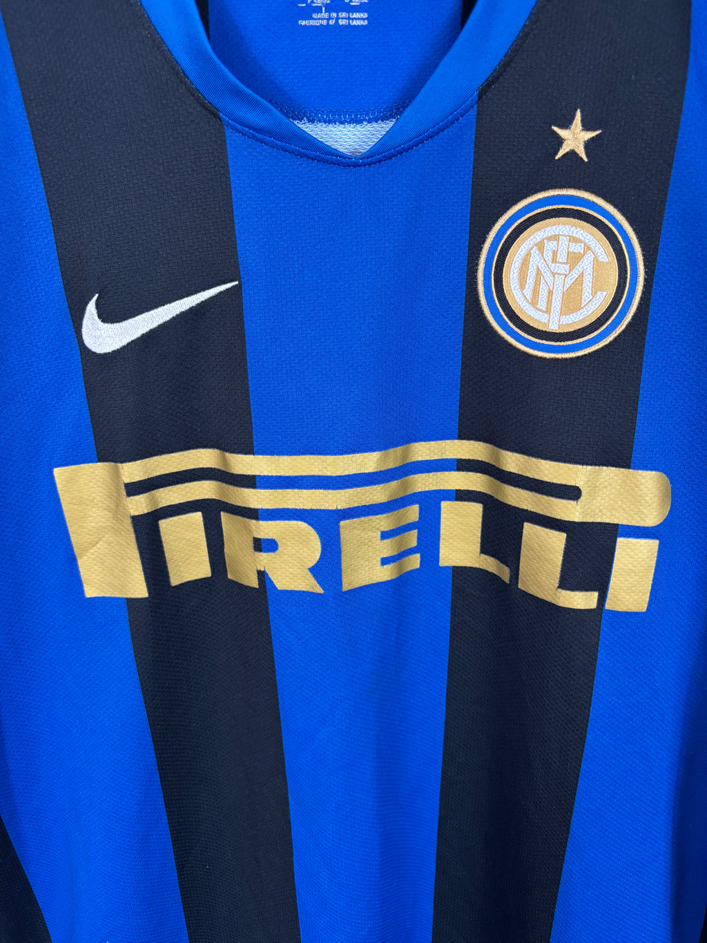 INTER MILAN 2008/09 ADRIANO HOME SHIRT (M) NIKE