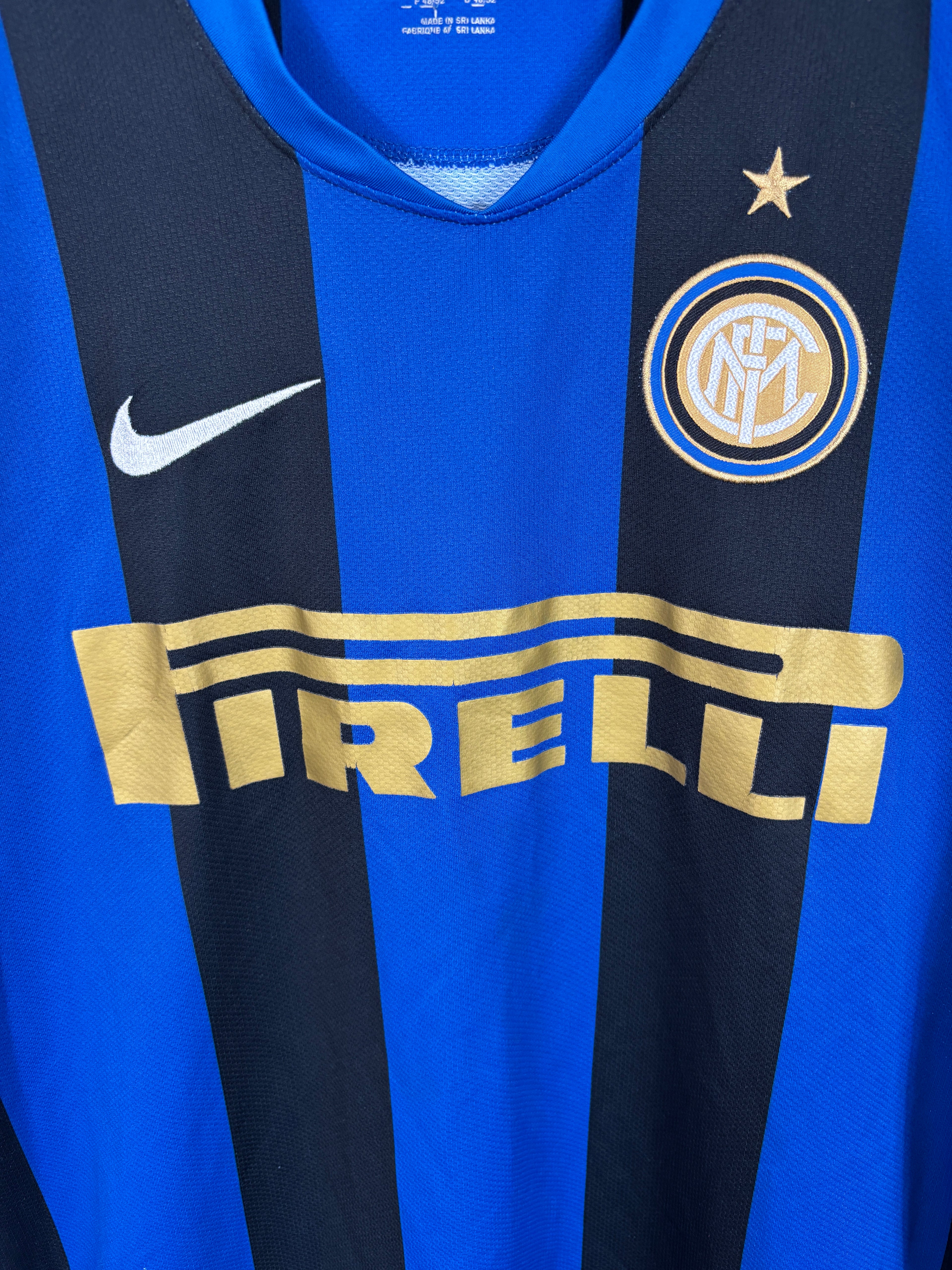 INTER MILAN 2008/09 ADRIANO HOME SHIRT (M) NIKE