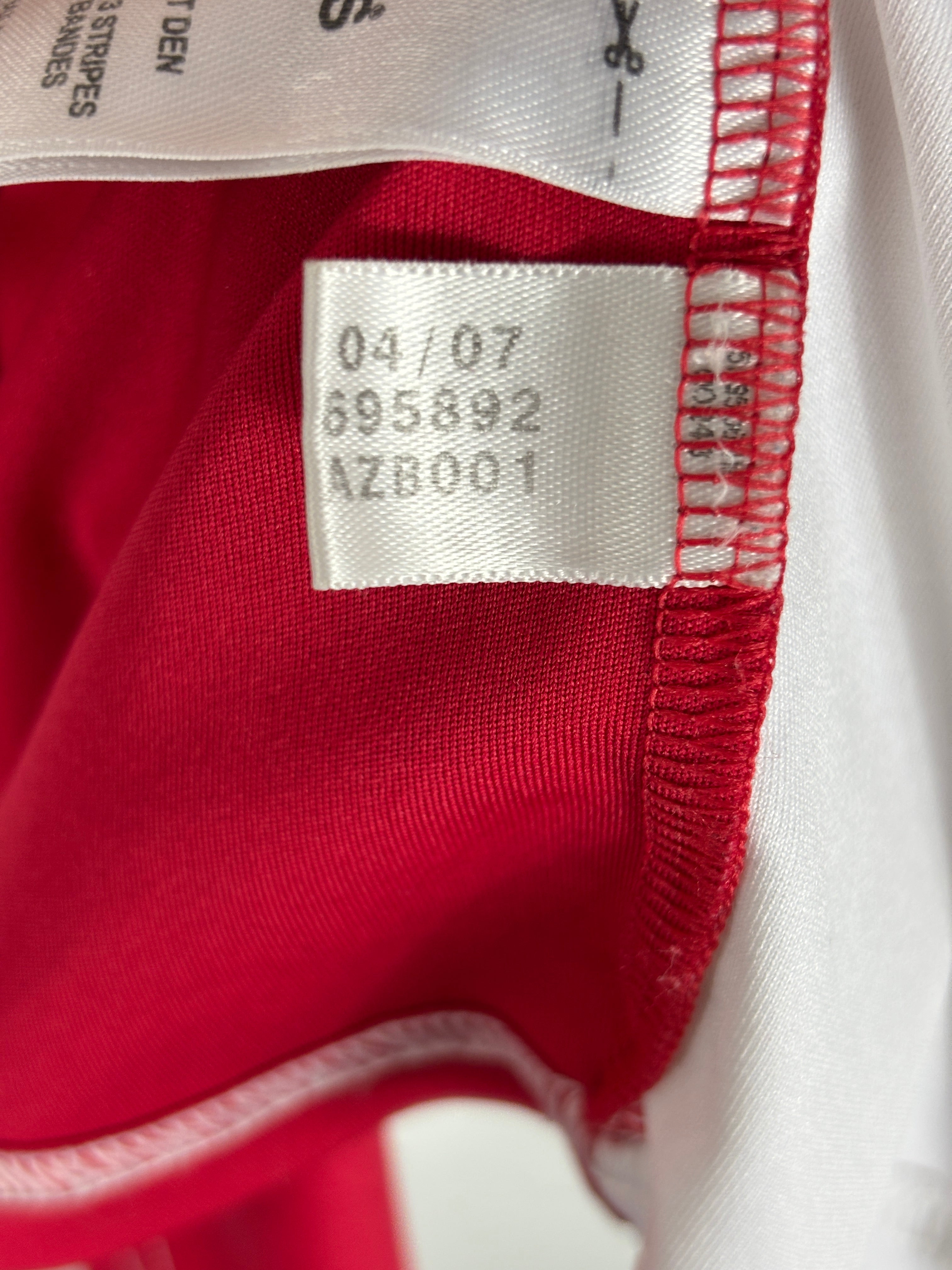 AJAX 2007/08 SUAREZ #16 HOME SHIRT (XL) ADIDAS